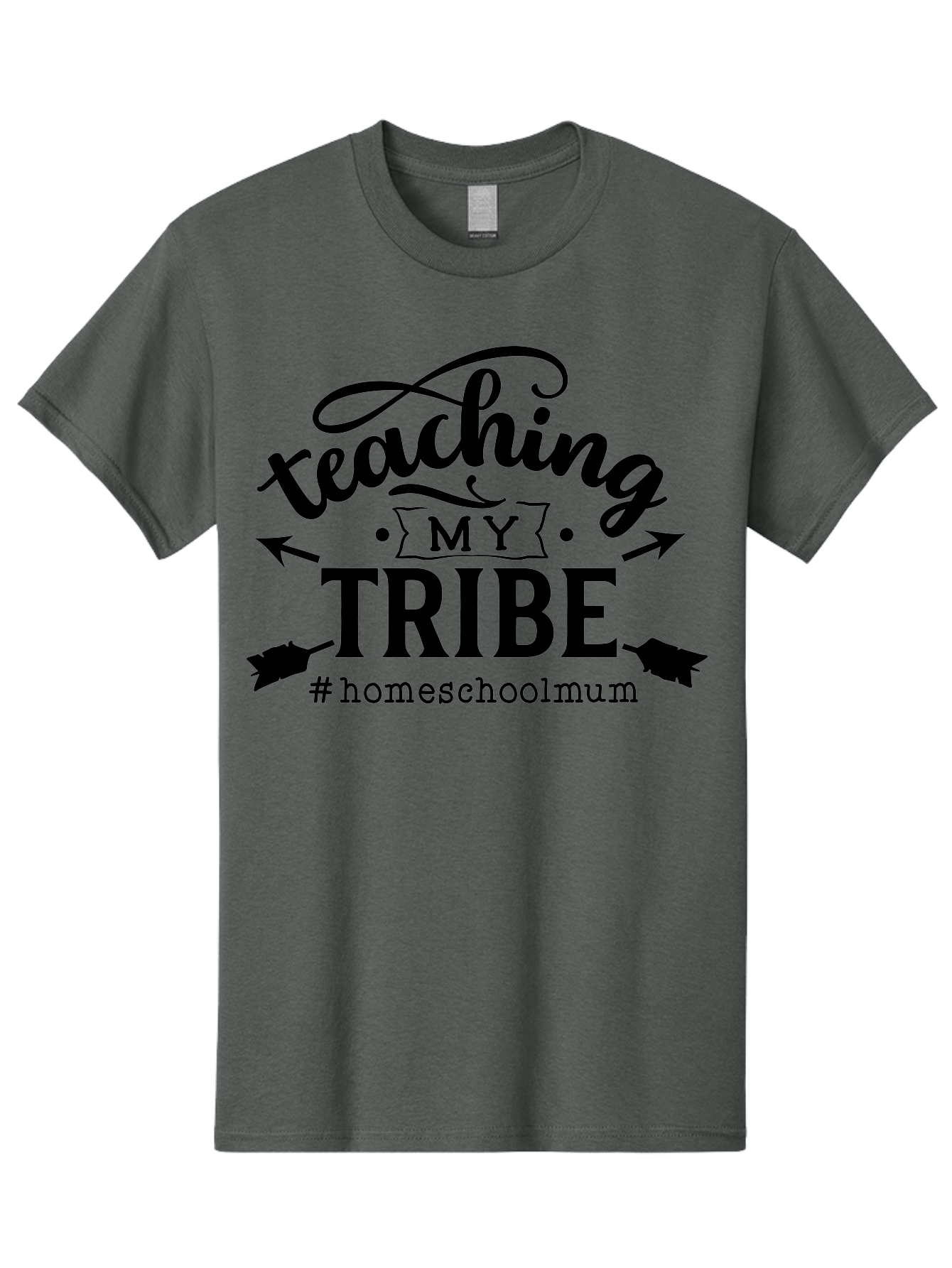 Teaching-My-Tribe-1 Men'S Graphic Tee, 100% Cotton, Comfortable Casual Summer Wear, Machine Washable, Homeschooling Mom, Teaching With Love, Homeschooling Community, Proud Parent, Education At Home, Teaching Tribe Aab446