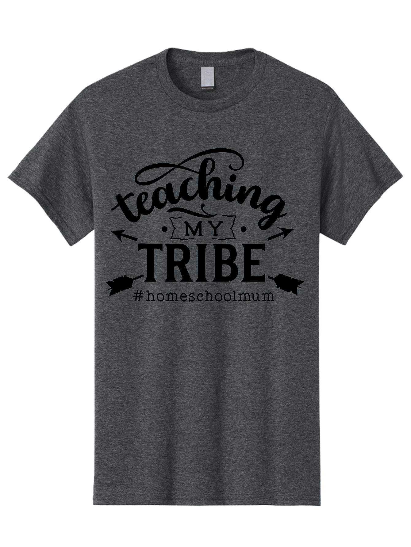 Teaching-My-Tribe-1 Men'S Graphic Tee, 100% Cotton, Comfortable Casual Summer Wear, Machine Washable, Homeschooling Mom, Teaching With Love, Homeschooling Community, Proud Parent, Education At Home, Teaching Tribe Aab446