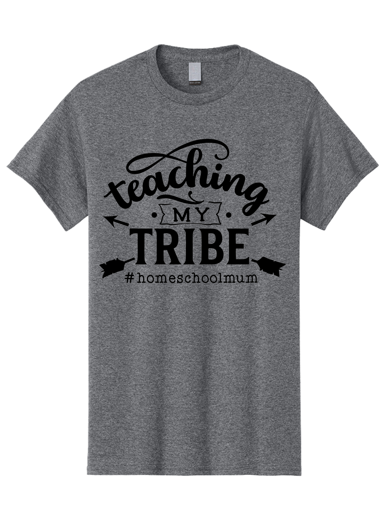 Teaching-My-Tribe-1 Men'S Graphic Tee, 100% Cotton, Comfortable Casual Summer Wear, Machine Washable, Homeschooling Mom, Teaching With Love, Homeschooling Community, Proud Parent, Education At Home, Teaching Tribe Aab446