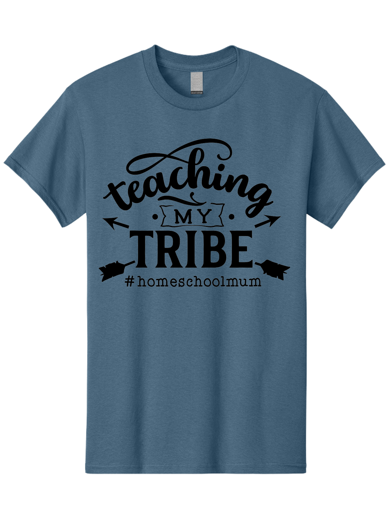 Teaching-My-Tribe-1 Men'S Graphic Tee, 100% Cotton, Comfortable Casual Summer Wear, Machine Washable, Homeschooling Mom, Teaching With Love, Homeschooling Community, Proud Parent, Education At Home, Teaching Tribe Aab446
