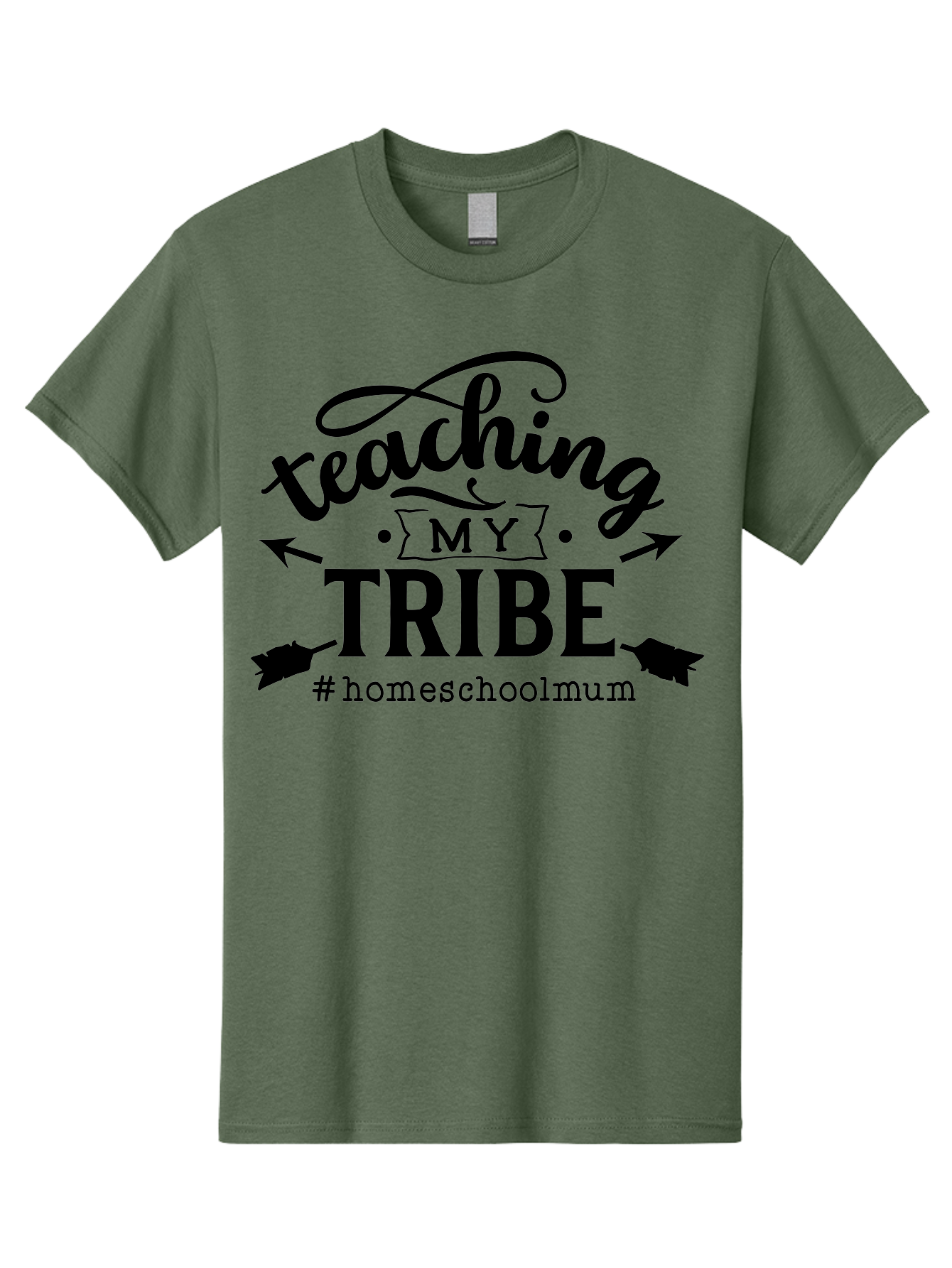 Teaching-My-Tribe-1 Men'S Graphic Tee, 100% Cotton, Comfortable Casual Summer Wear, Machine Washable, Homeschooling Mom, Teaching With Love, Homeschooling Community, Proud Parent, Education At Home, Teaching Tribe Aab446