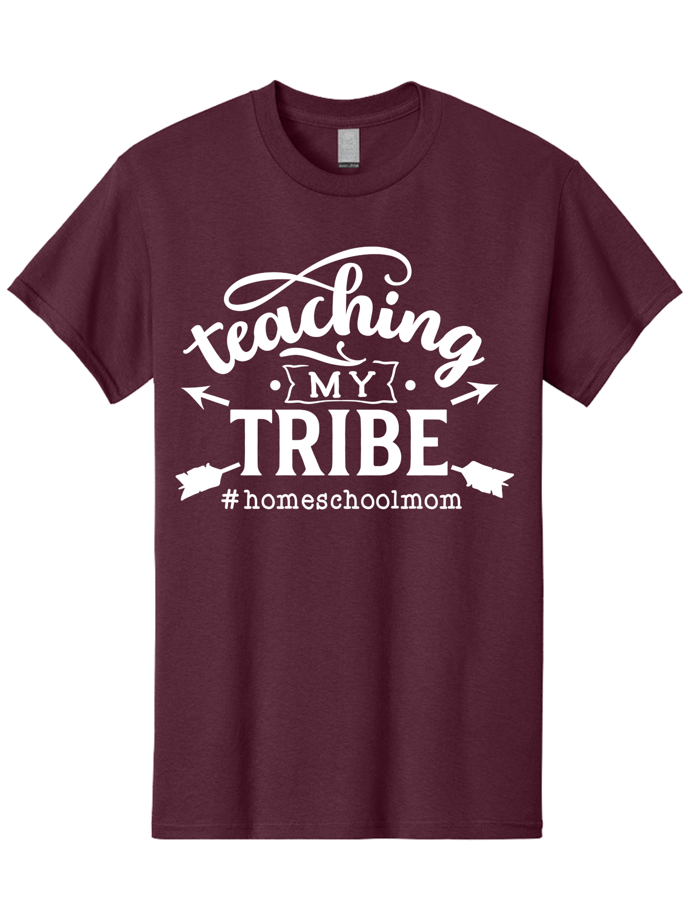Teaching-My-Tribe-2 Men'S Graphic Tee, 100% Cotton, Comfortable Casual Summer Wear, Machine Washable, Homeschool Mom, Teaching My Tribe, Homeschooling, Parenting, Education, Family Learning, Custom Apparel, Inspirational Quote, Aab447