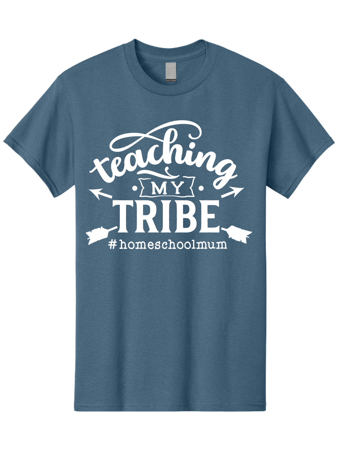 Teaching-My-Tribe Men'S Graphic Tee, 100% Cotton, Comfortable Casual Summer Wear, Machine Washable, Homeschool Mom, Teaching My Tribe, Homeschooling, Parenting, Education, Learning At Home, Family Bonding, #Homeschoolmum Aab449