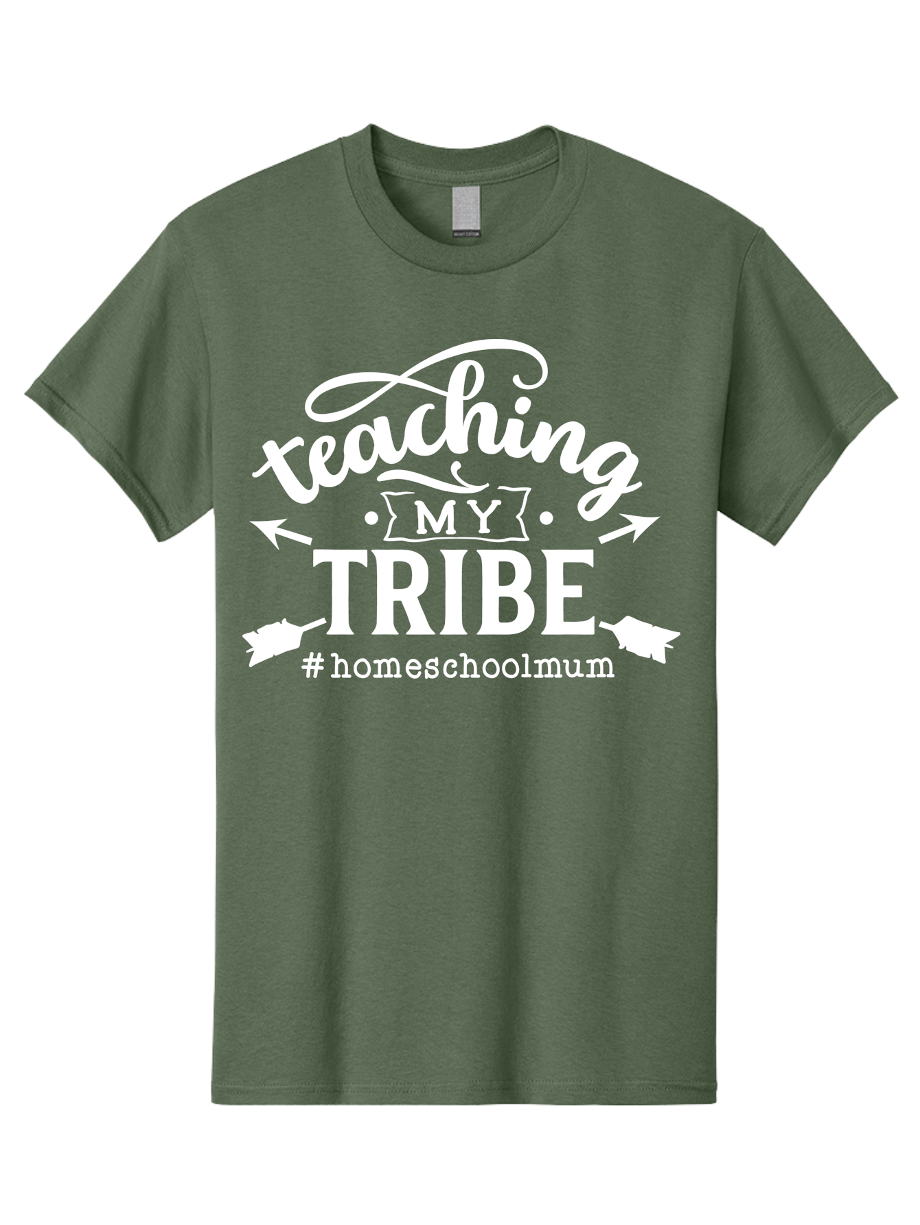 Teaching-My-Tribe Men'S Graphic Tee, 100% Cotton, Comfortable Casual Summer Wear, Machine Washable, Homeschool Mom, Teaching My Tribe, Homeschooling, Parenting, Education, Learning At Home, Family Bonding, #Homeschoolmum Aab449