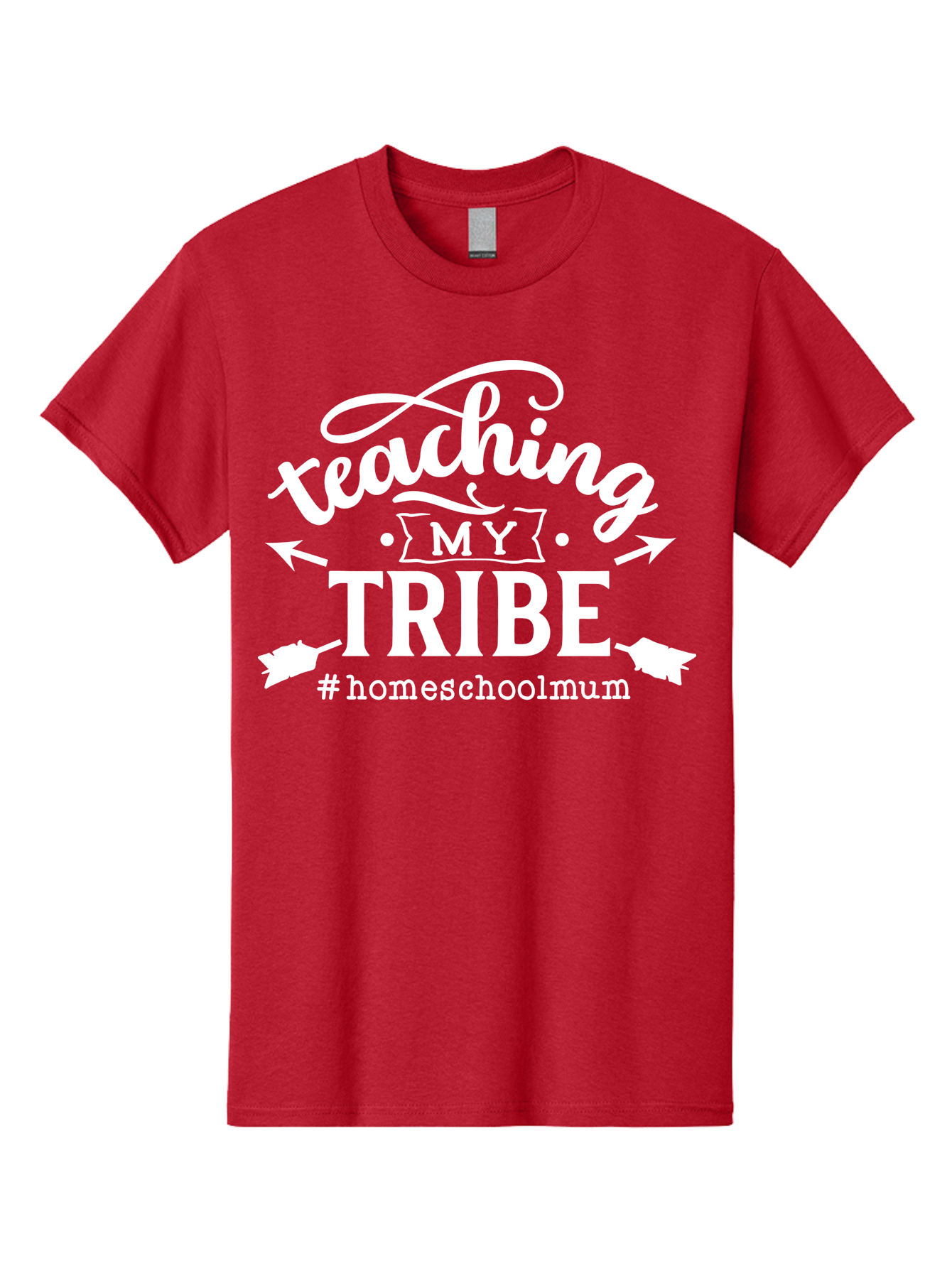 Teaching-My-Tribe Men'S Graphic Tee, 100% Cotton, Comfortable Casual Summer Wear, Machine Washable, Homeschool Mom, Teaching My Tribe, Homeschooling, Parenting, Education, Learning At Home, Family Bonding, #Homeschoolmum Aab449
