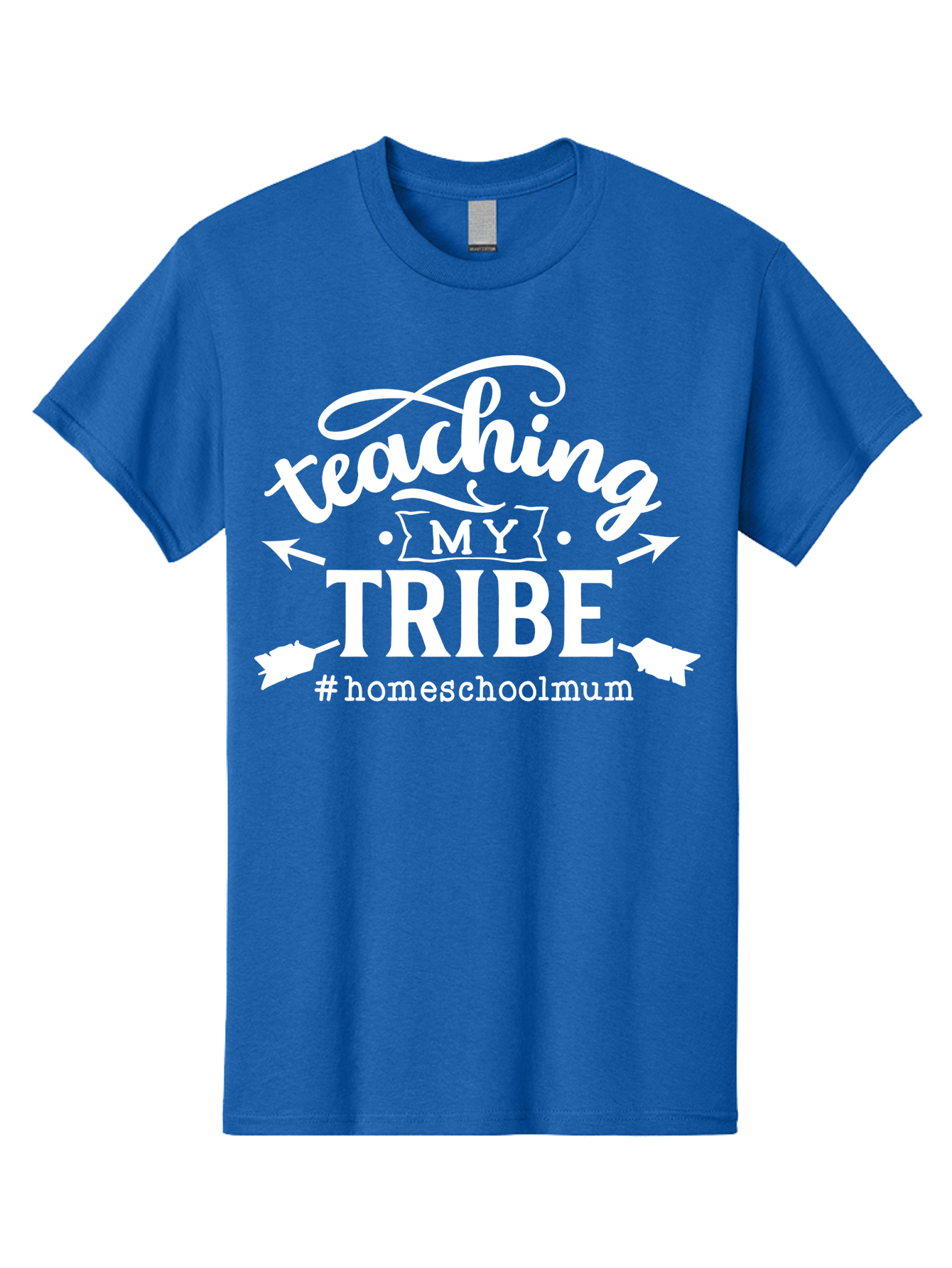 Teaching-My-Tribe Men'S Graphic Tee, 100% Cotton, Comfortable Casual Summer Wear, Machine Washable, Homeschool Mom, Teaching My Tribe, Homeschooling, Parenting, Education, Learning At Home, Family Bonding, #Homeschoolmum Aab449