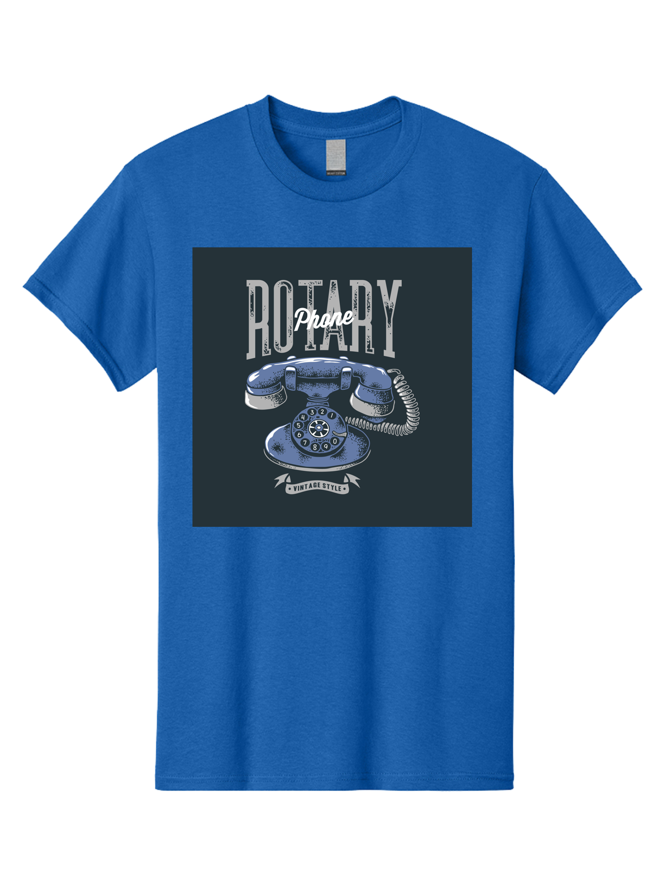 Rotary-Phone Men'S Graphic Tee, 100% Cotton, Comfortable Casual Summer Wear, Machine Washable, Vintage Rotary Phone, Retro Telephone, Classic Communication, Nostalgic Device, Antique Technology, Vintage Style, Retro Design, Old Fashioned Phone Aab477