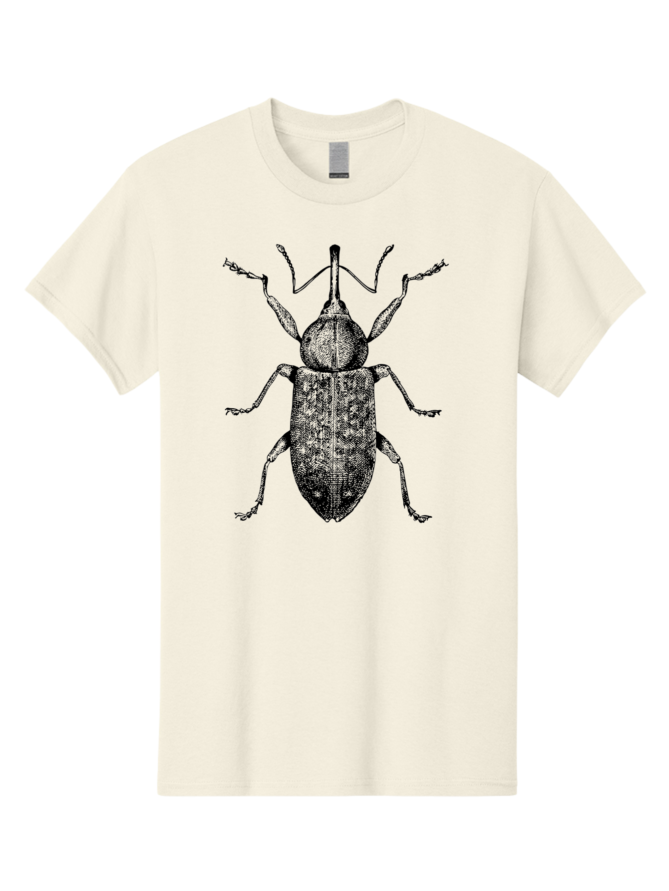 Beetle-2 Men'S Graphic Tee, 100% Cotton, Comfortable Casual Summer Wear, Machine Washable, Boll Weevil, Insect Illustration, Detailed Artwork, Weevil Species, Agricultural Pest, Entomology Art, Black And Green Illustration, Intricate Design Aab505