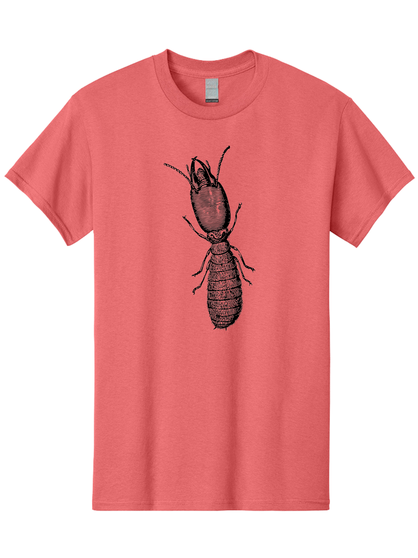 Beetle-Illustration Men'S Graphic Tee, 100% Cotton, Comfortable Casual Summer Wear, Machine Washable, Insect Anatomy, Entomology Illustration, Beetle Species, Detailed Drawing, Scientific Artwork, Insect Morphology, Nature Study Aab509
