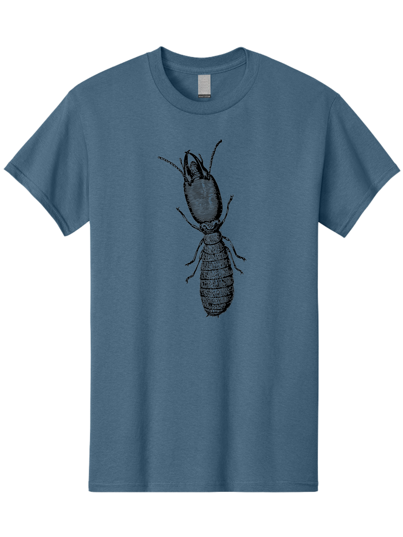 Beetle-Illustration Men'S Graphic Tee, 100% Cotton, Comfortable Casual Summer Wear, Machine Washable, Insect Anatomy, Entomology Illustration, Beetle Species, Detailed Drawing, Scientific Artwork, Insect Morphology, Nature Study Aab509