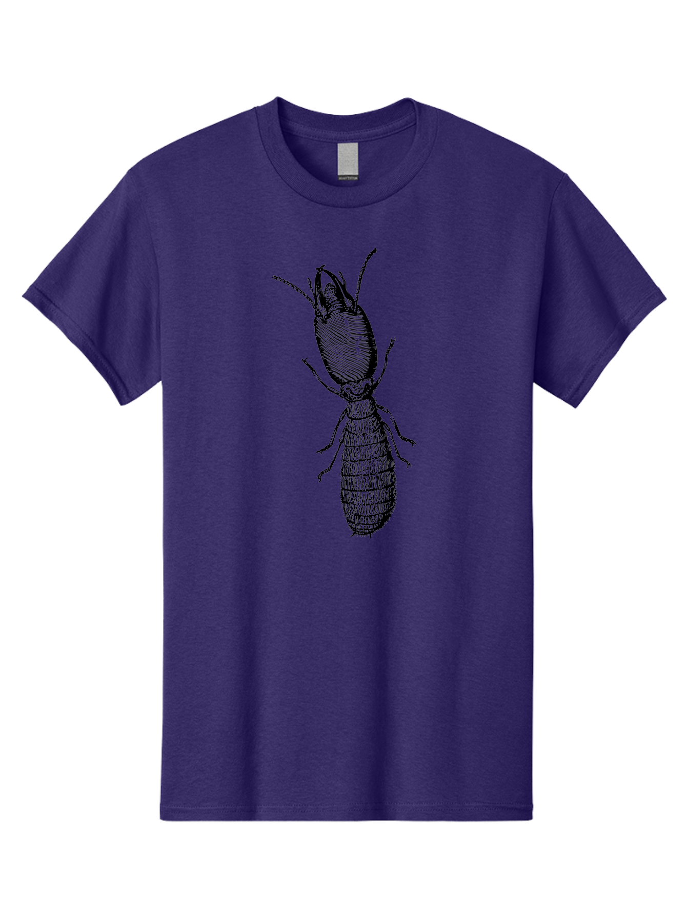 Beetle-Illustration Men'S Graphic Tee, 100% Cotton, Comfortable Casual Summer Wear, Machine Washable, Insect Anatomy, Entomology Illustration, Beetle Species, Detailed Drawing, Scientific Artwork, Insect Morphology, Nature Study Aab509