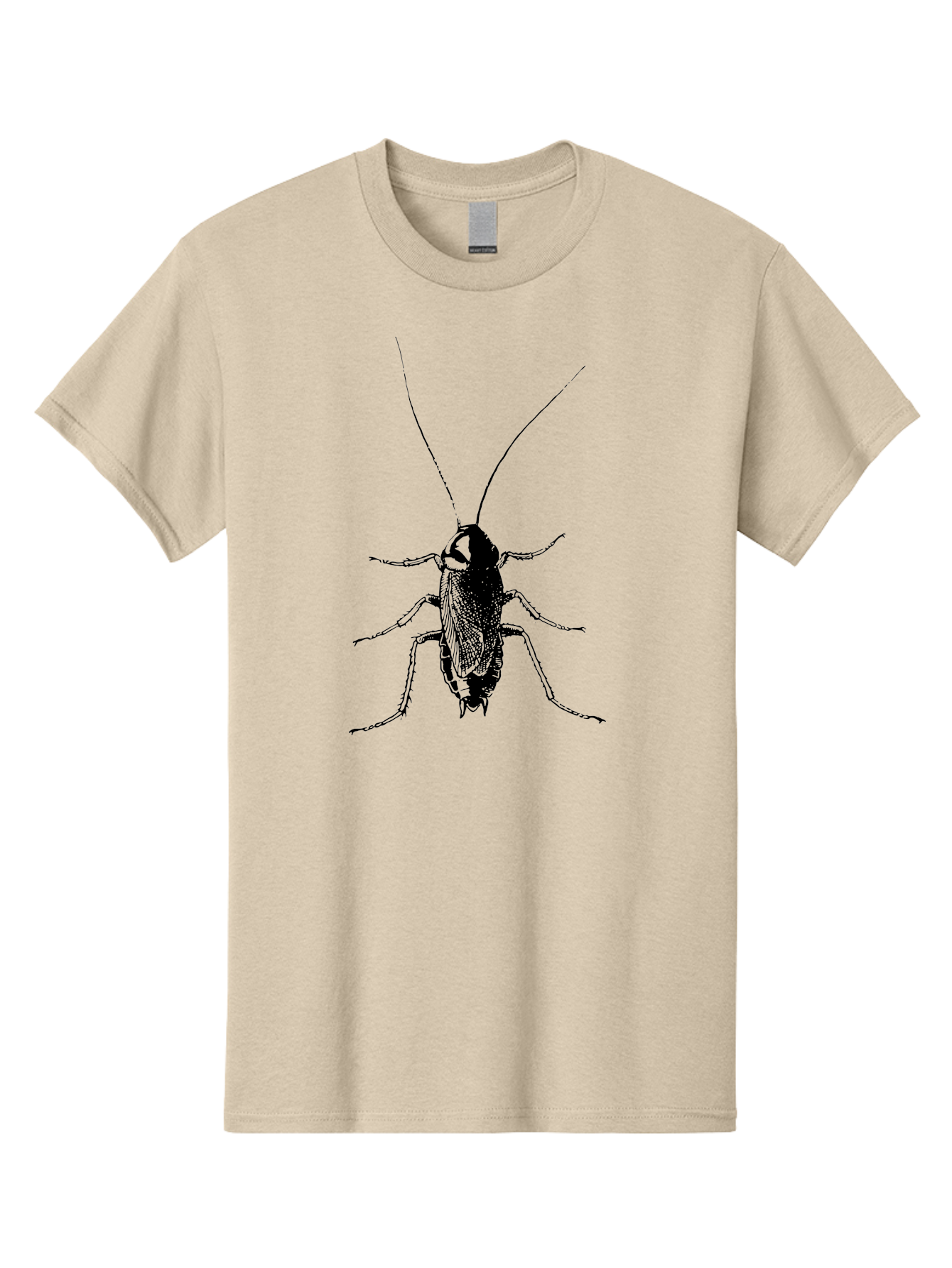 Cricket Men'S Graphic Tee, 100% Cotton, Comfortable Casual Summer Wear, Machine Washable, Black Cricket Illustration, Insect Art, Detailed Drawing, Entomology, Bug Graphics, Vector Image, Insect Silhouette Aab526