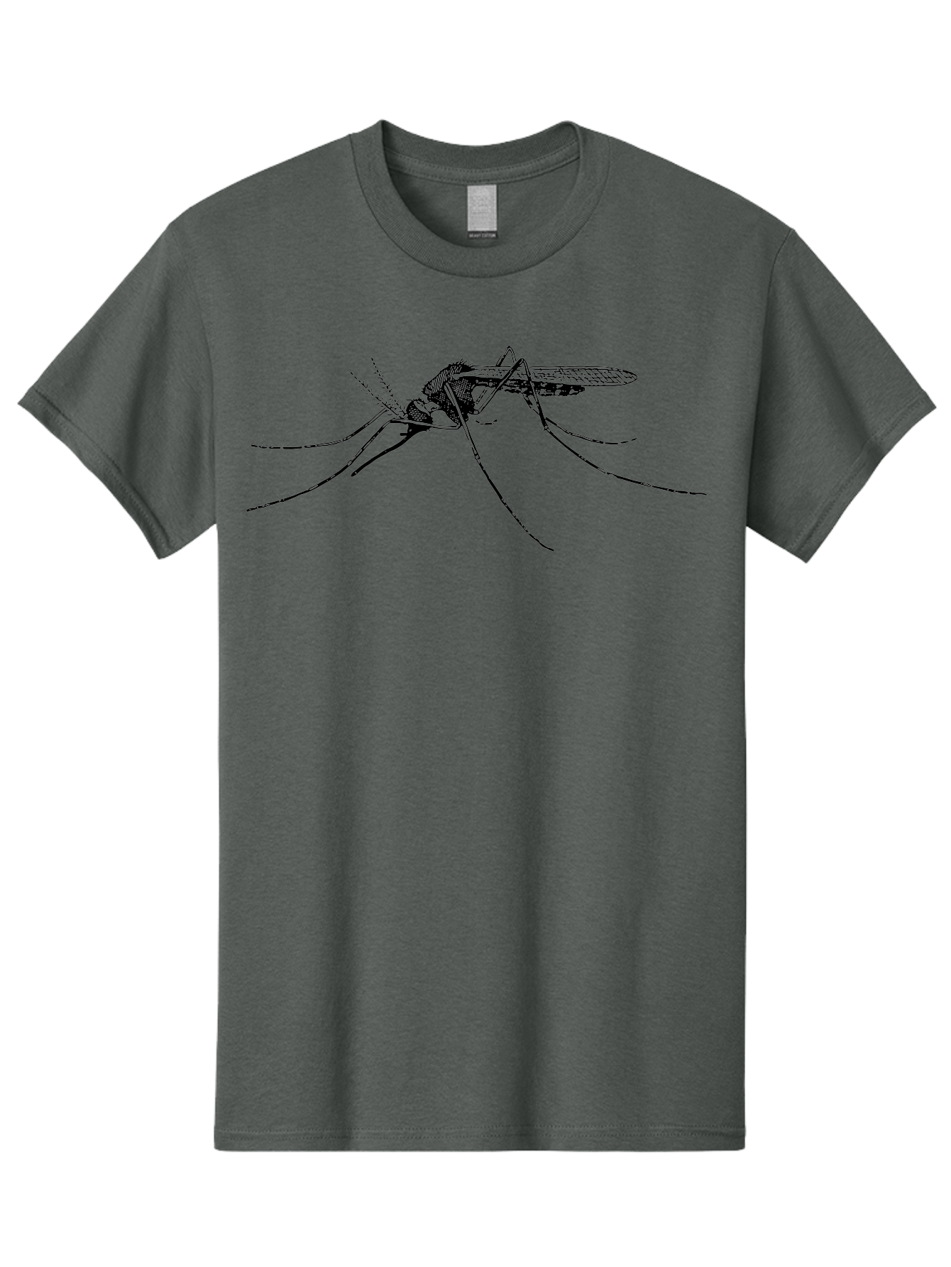 Mosquito Men'S Graphic Tee, 100% Cotton, Comfortable Casual Summer Wear, Machine Washable, Mosquito Insect, Disease Carrier, Pest Control, Vector-Borne Illness, Malaria, Zika Virus, Dengue Fever, Yellow Fever, Long Legs, Wings, Aab545
