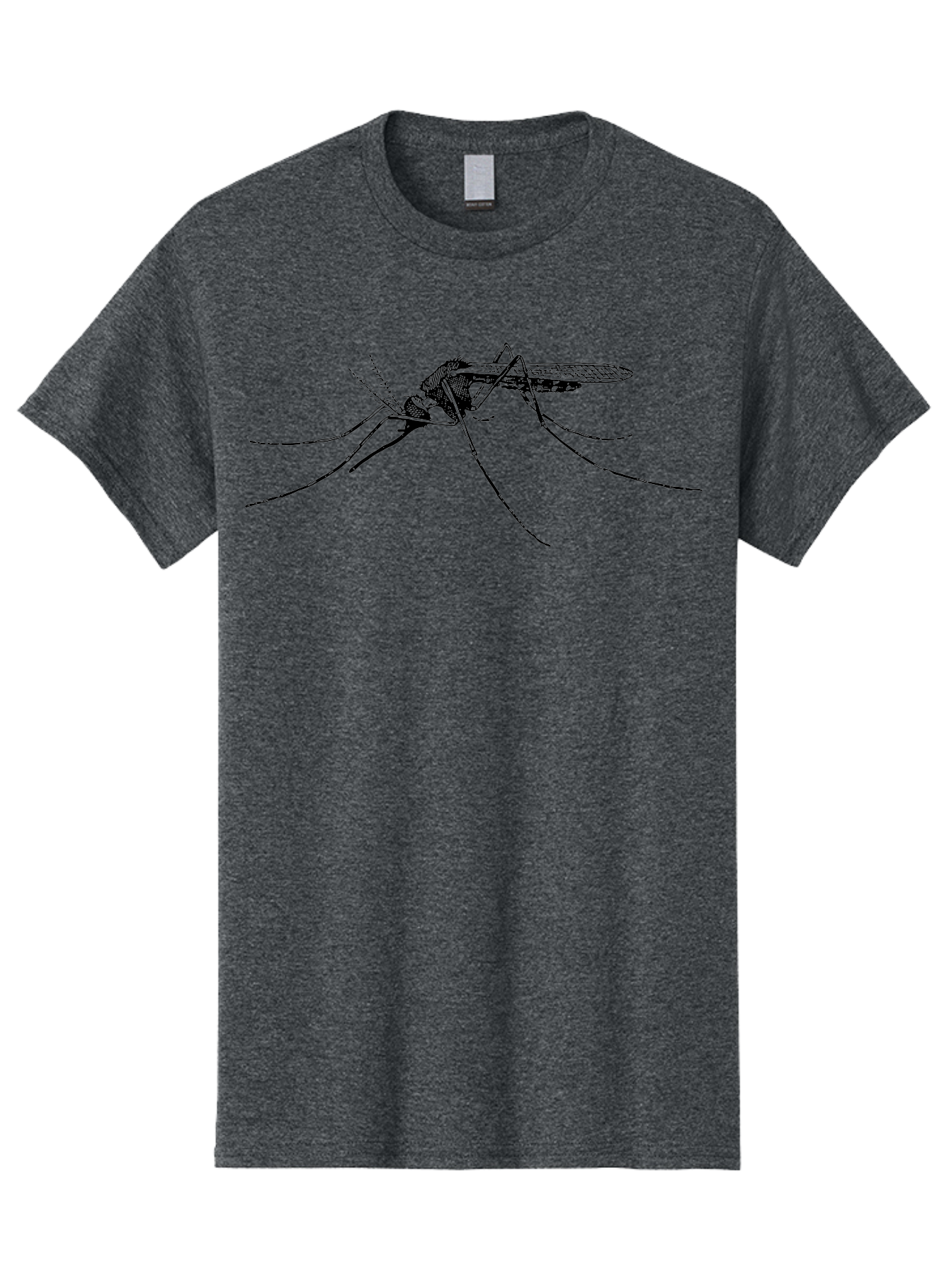 Mosquito Men'S Graphic Tee, 100% Cotton, Comfortable Casual Summer Wear, Machine Washable, Mosquito Insect, Disease Carrier, Pest Control, Vector-Borne Illness, Malaria, Zika Virus, Dengue Fever, Yellow Fever, Long Legs, Wings, Aab545