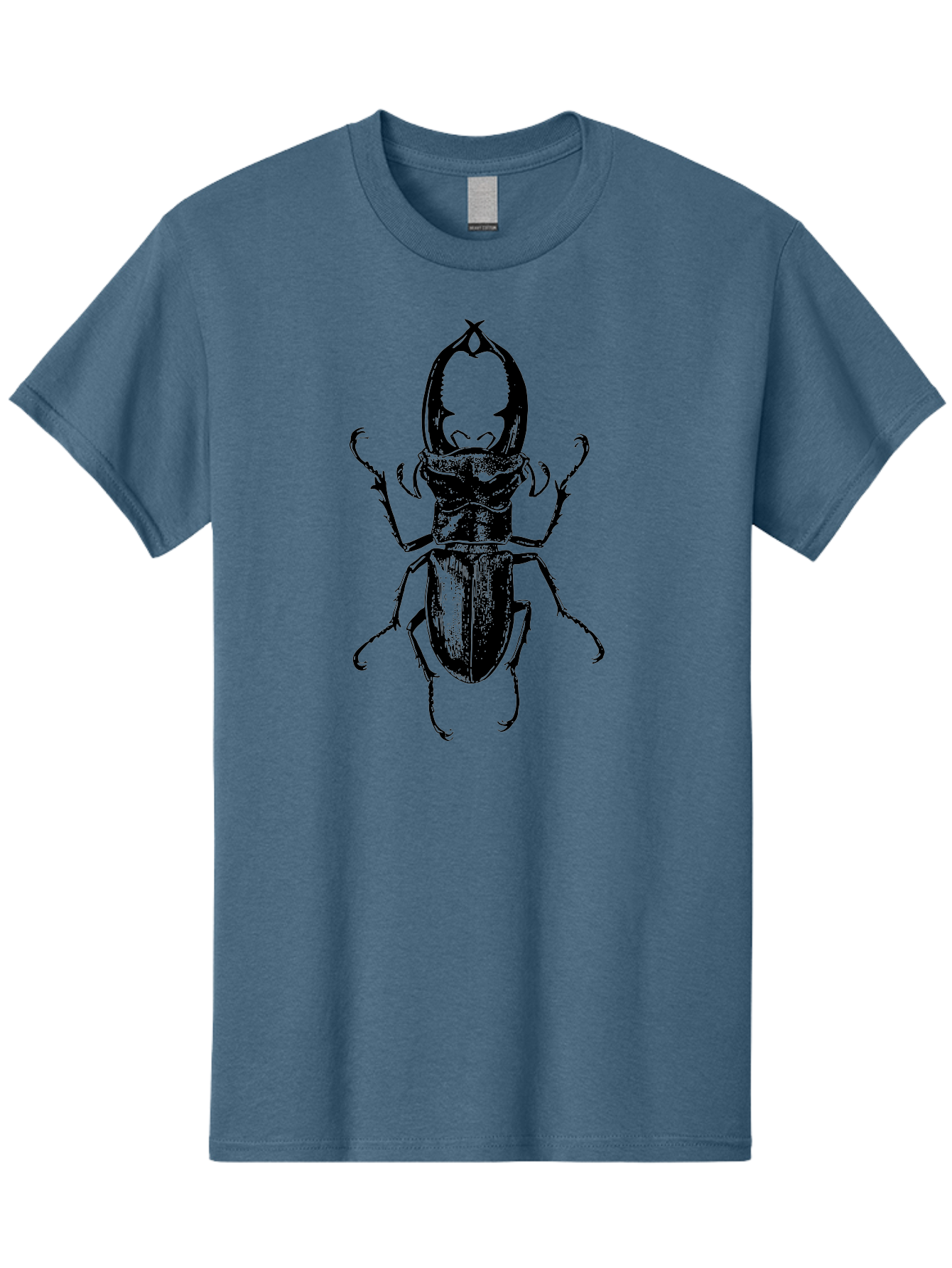 Stag-Beetle Men'S Graphic Tee, 100% Cotton, Comfortable Casual Summer Wear, Machine Washable, Stag Beetle, Insect Art, Entomology Illustration, Beetle Species, Wildlife Graphics, Detailed Drawing, Natural History, Insect Morphology Aab556