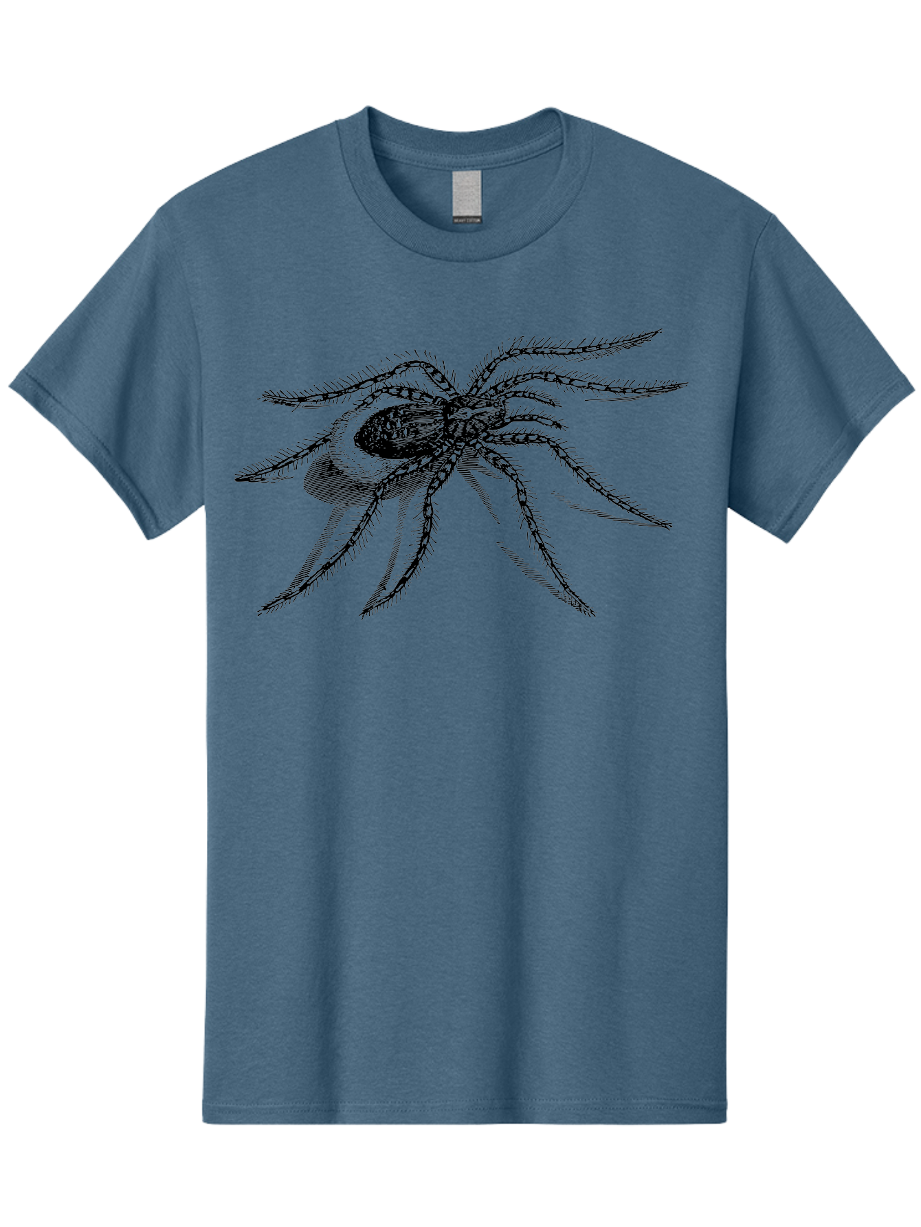 Tarantula-1 Men'S Graphic Tee, 100% Cotton, Comfortable Casual Summer Wear, Machine Washable, Black Spider, Spider Illustration, Arachnid Art, Creepy Crawlers, Eight-Legged Creature, Spider Graphics, Arachnophobia, Spider Silhouette Aab557