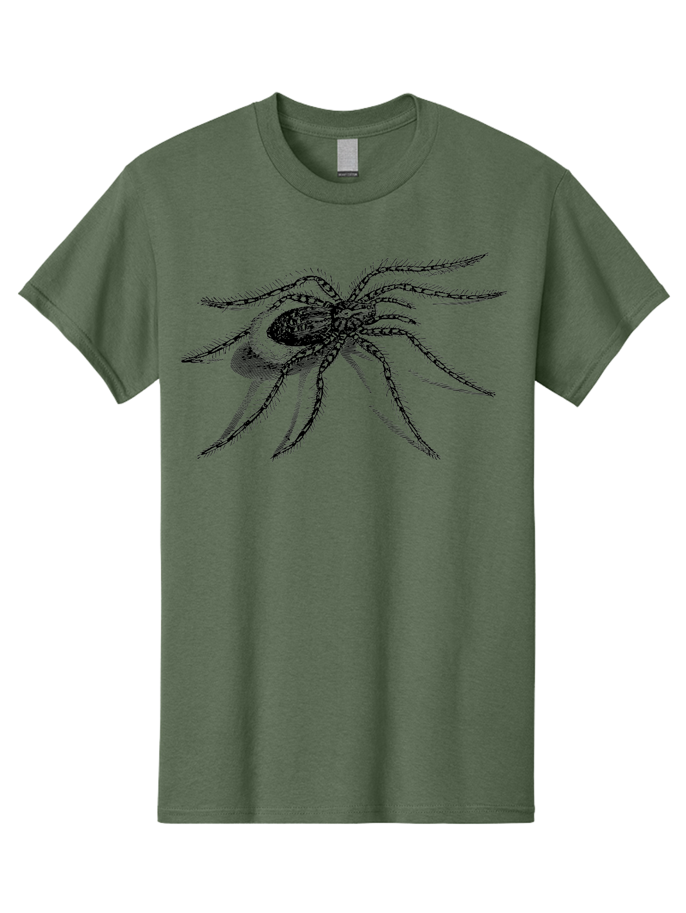 Tarantula-1 Men'S Graphic Tee, 100% Cotton, Comfortable Casual Summer Wear, Machine Washable, Black Spider, Spider Illustration, Arachnid Art, Creepy Crawlers, Eight-Legged Creature, Spider Graphics, Arachnophobia, Spider Silhouette Aab557