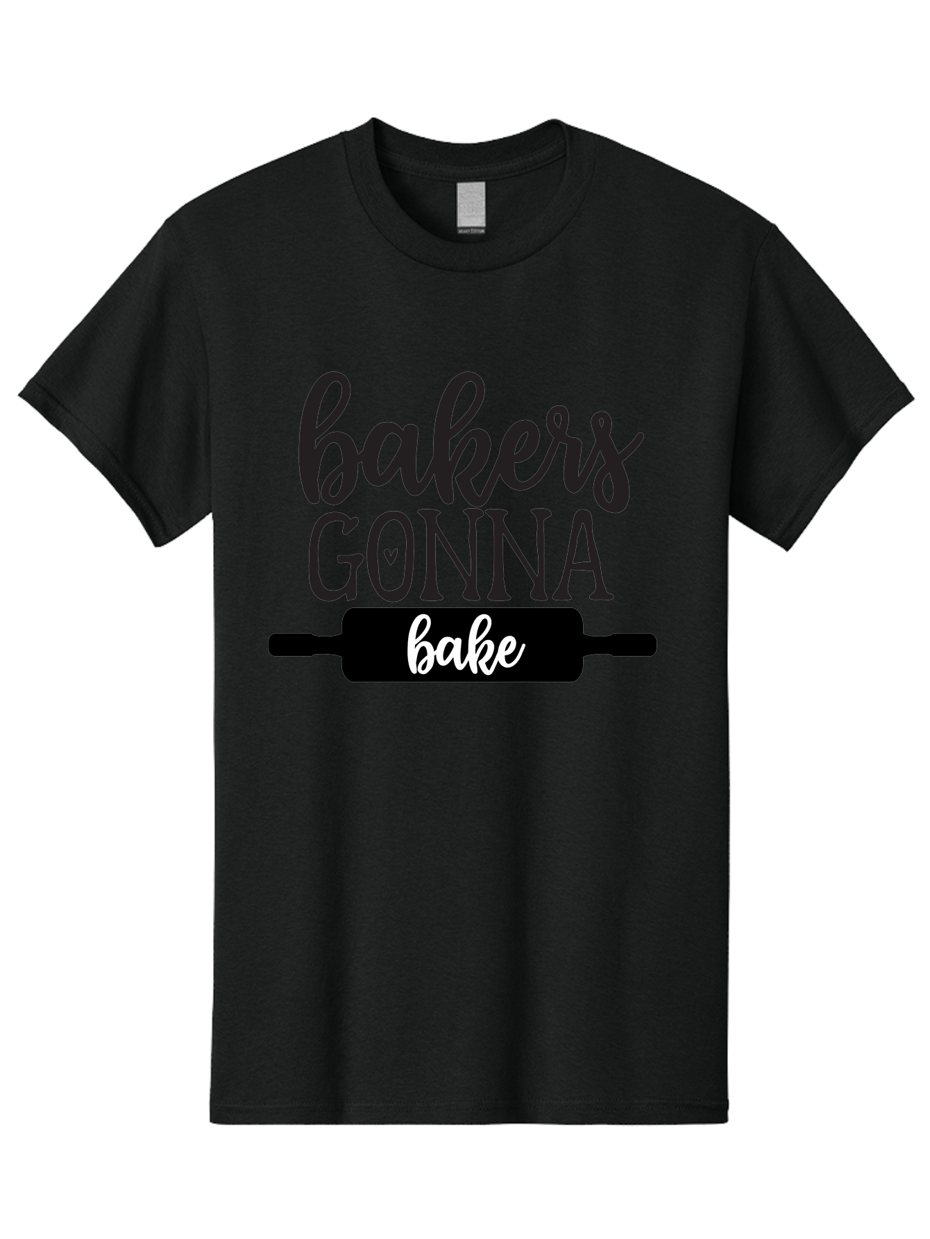 Bakers-Gonna-Bake-1 Men'S Graphic Tee, 100% Cotton, Comfortable Casual Summer Wear, Machine Washable, Baking Inspiration, Bakers Gonna Bake, Rolling Pin, Baking Quotes, Sweet Treats, Baker'S Life, Baking Love, Pastry Arts Aab562