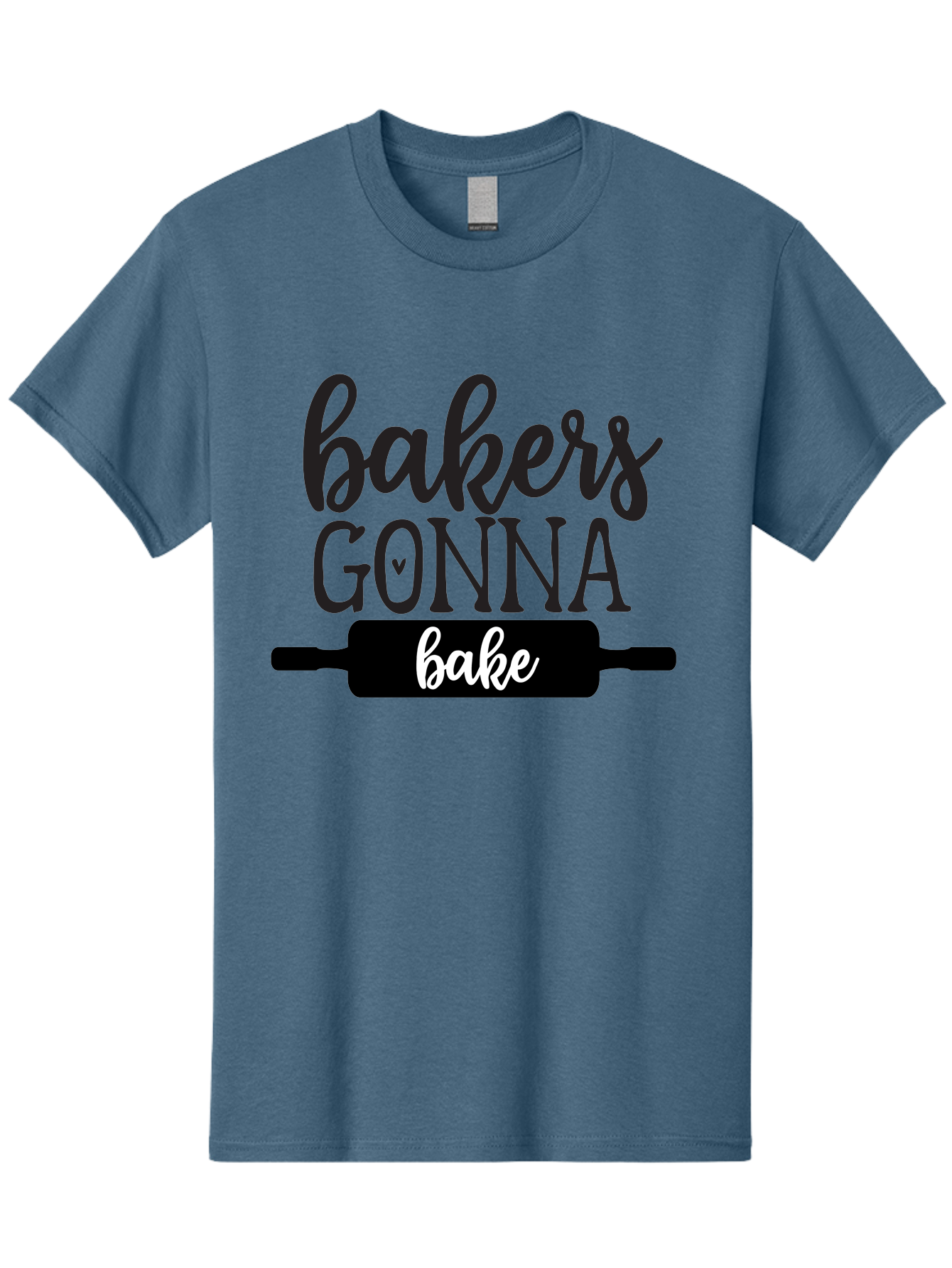 Bakers-Gonna-Bake-1 Men'S Graphic Tee, 100% Cotton, Comfortable Casual Summer Wear, Machine Washable, Baking Inspiration, Bakers Gonna Bake, Rolling Pin, Baking Quotes, Sweet Treats, Baker'S Life, Baking Love, Pastry Arts Aab562