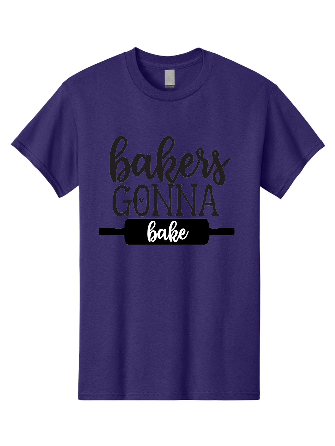 Bakers-Gonna-Bake-1 Men'S Graphic Tee, 100% Cotton, Comfortable Casual Summer Wear, Machine Washable, Baking Inspiration, Bakers Gonna Bake, Rolling Pin, Baking Quotes, Sweet Treats, Baker'S Life, Baking Love, Pastry Arts Aab562