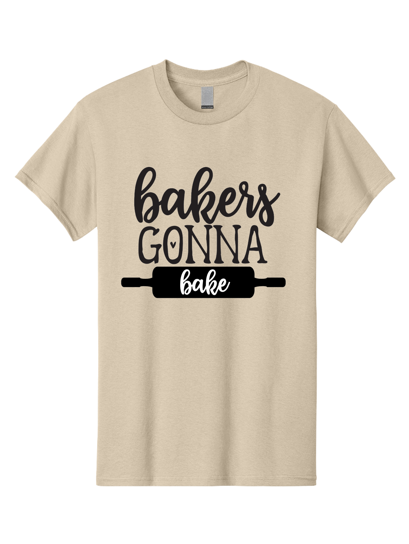 Bakers-Gonna-Bake-1 Men'S Graphic Tee, 100% Cotton, Comfortable Casual Summer Wear, Machine Washable, Baking Inspiration, Bakers Gonna Bake, Rolling Pin, Baking Quotes, Sweet Treats, Baker'S Life, Baking Love, Pastry Arts Aab562
