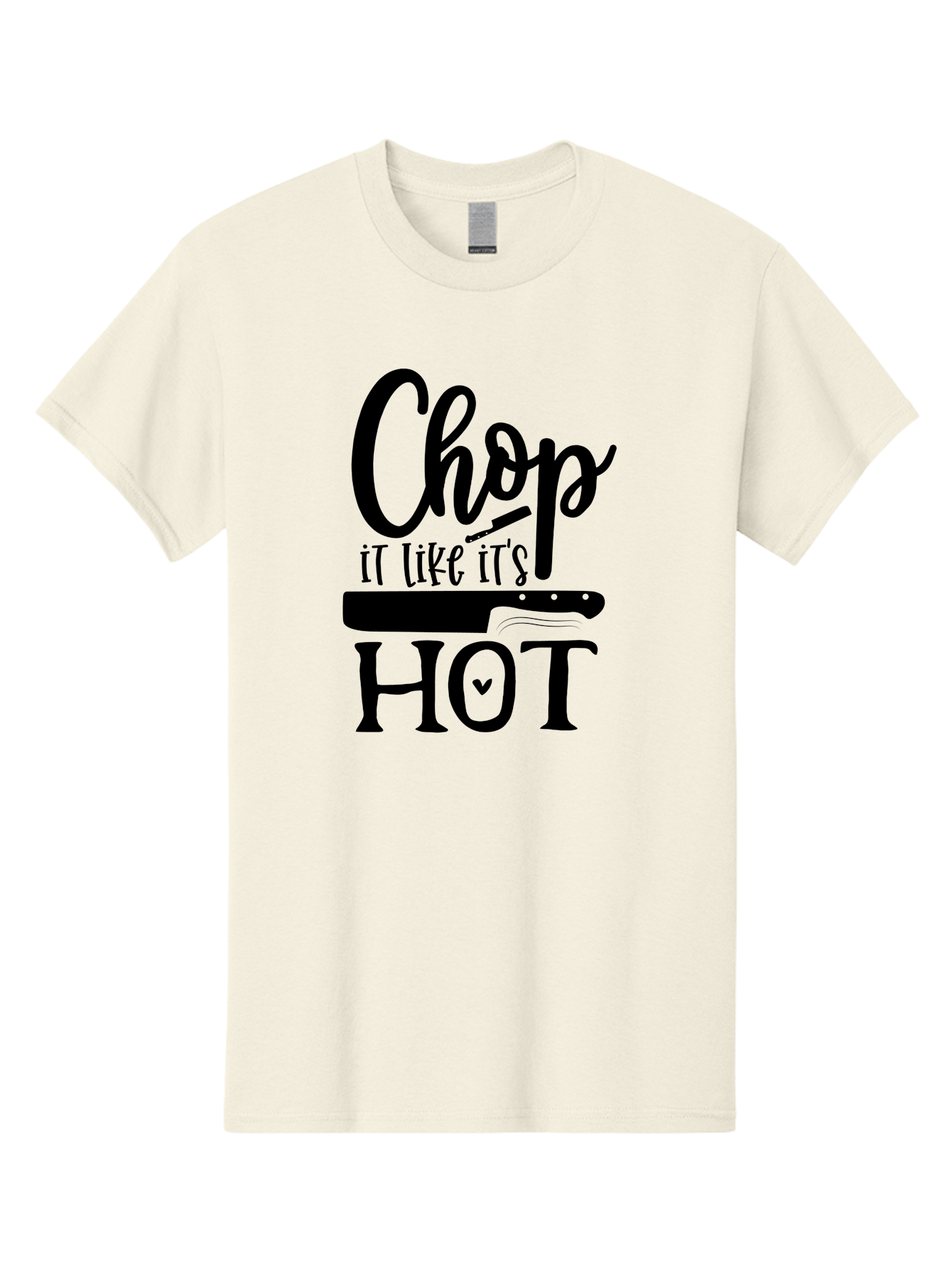 Chop-It-Like-It-S-Hot Men'S Graphic Tee, 100% Cotton, Comfortable Casual Summer Wear, Machine Washable, Funny Kitchen Quote, Chef Knife, Cooking Humor, Kitchen Decor, Culinary Art, Chef Jokes, Kitchen Inspiration Aab570