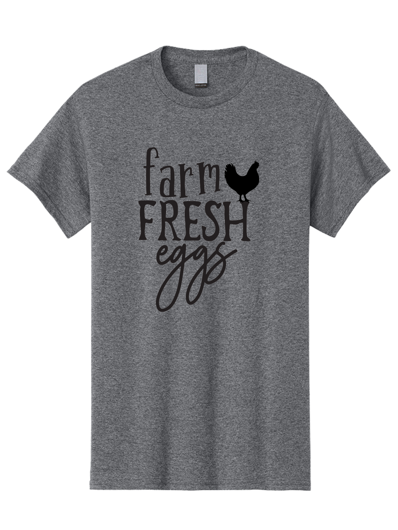 Farm-Fresh-Eggs-1 Men'S Graphic Tee, 100% Cotton, Comfortable Casual Summer Wear, Machine Washable, Farm Fresh Eggs, Farm To Table, Organic Eggs, Local Produce, Healthy Eating, Natural Food, Rustic Charm, Chicken Farm, Egg Farm Aab576