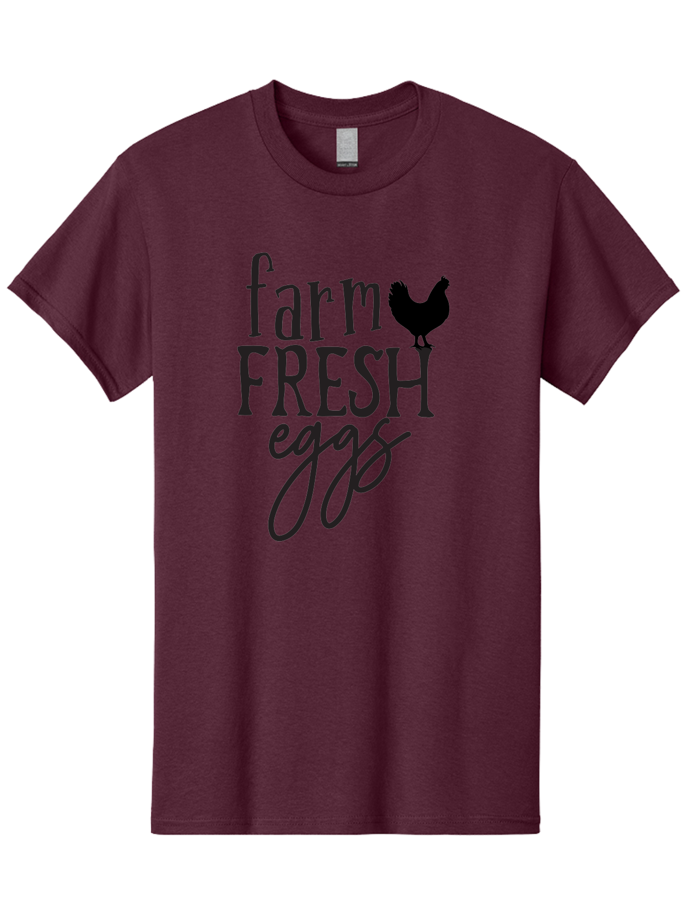 Farm-Fresh-Eggs-1 Men'S Graphic Tee, 100% Cotton, Comfortable Casual Summer Wear, Machine Washable, Farm Fresh Eggs, Farm To Table, Organic Eggs, Local Produce, Healthy Eating, Natural Food, Rustic Charm, Chicken Farm, Egg Farm Aab576