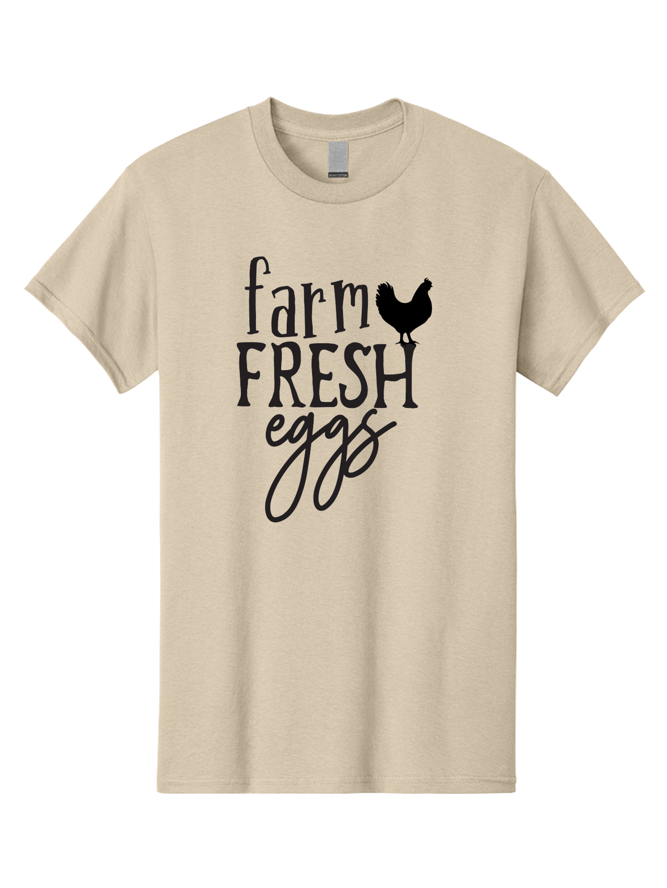 Farm-Fresh-Eggs-1 Men'S Graphic Tee, 100% Cotton, Comfortable Casual Summer Wear, Machine Washable, Farm Fresh Eggs, Farm To Table, Organic Eggs, Local Produce, Healthy Eating, Natural Food, Rustic Charm, Chicken Farm, Egg Farm Aab576