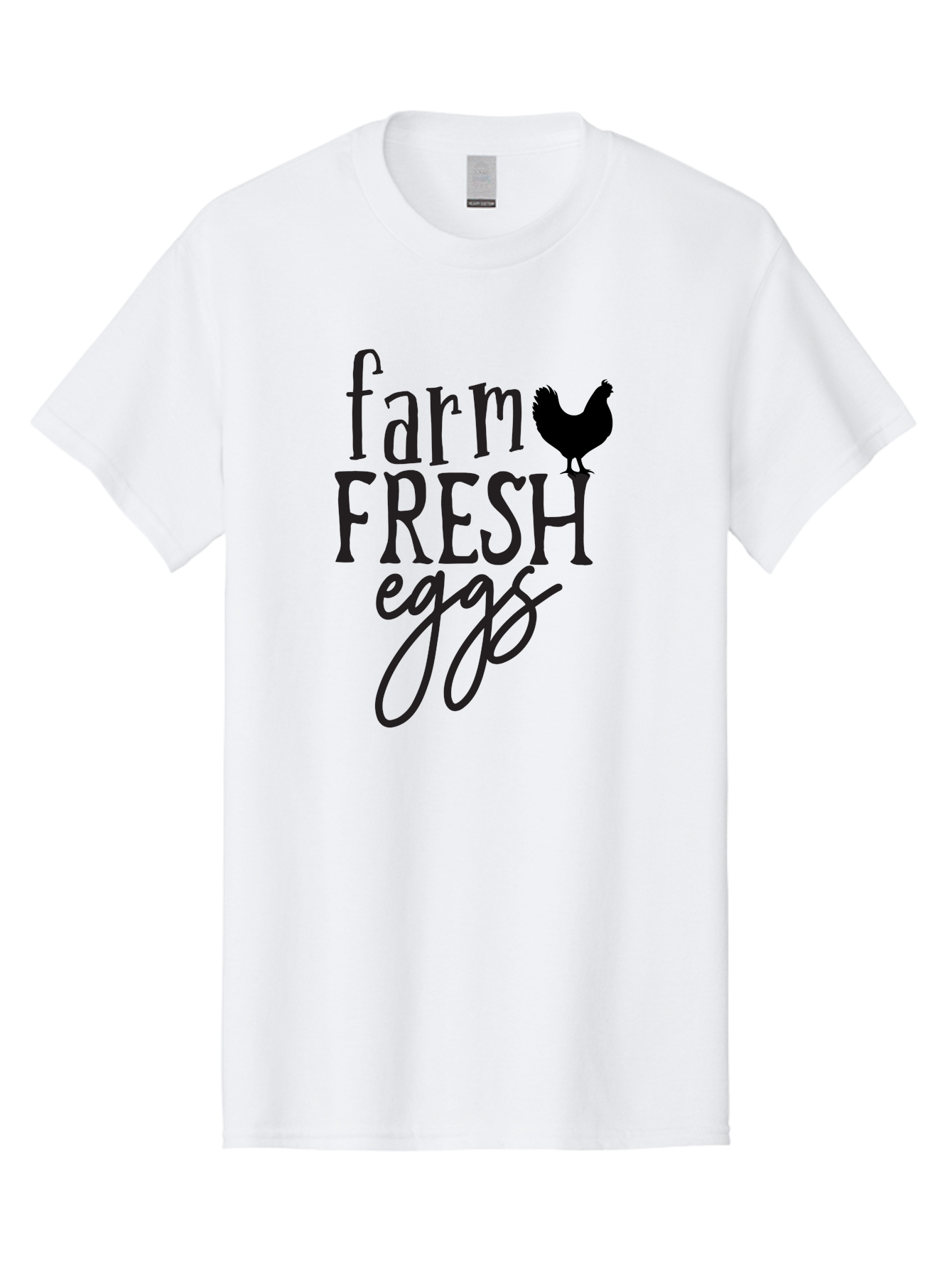 Farm-Fresh-Eggs-1 Men'S Graphic Tee, 100% Cotton, Comfortable Casual Summer Wear, Machine Washable, Farm Fresh Eggs, Farm To Table, Organic Eggs, Local Produce, Healthy Eating, Natural Food, Rustic Charm, Chicken Farm, Egg Farm Aab576