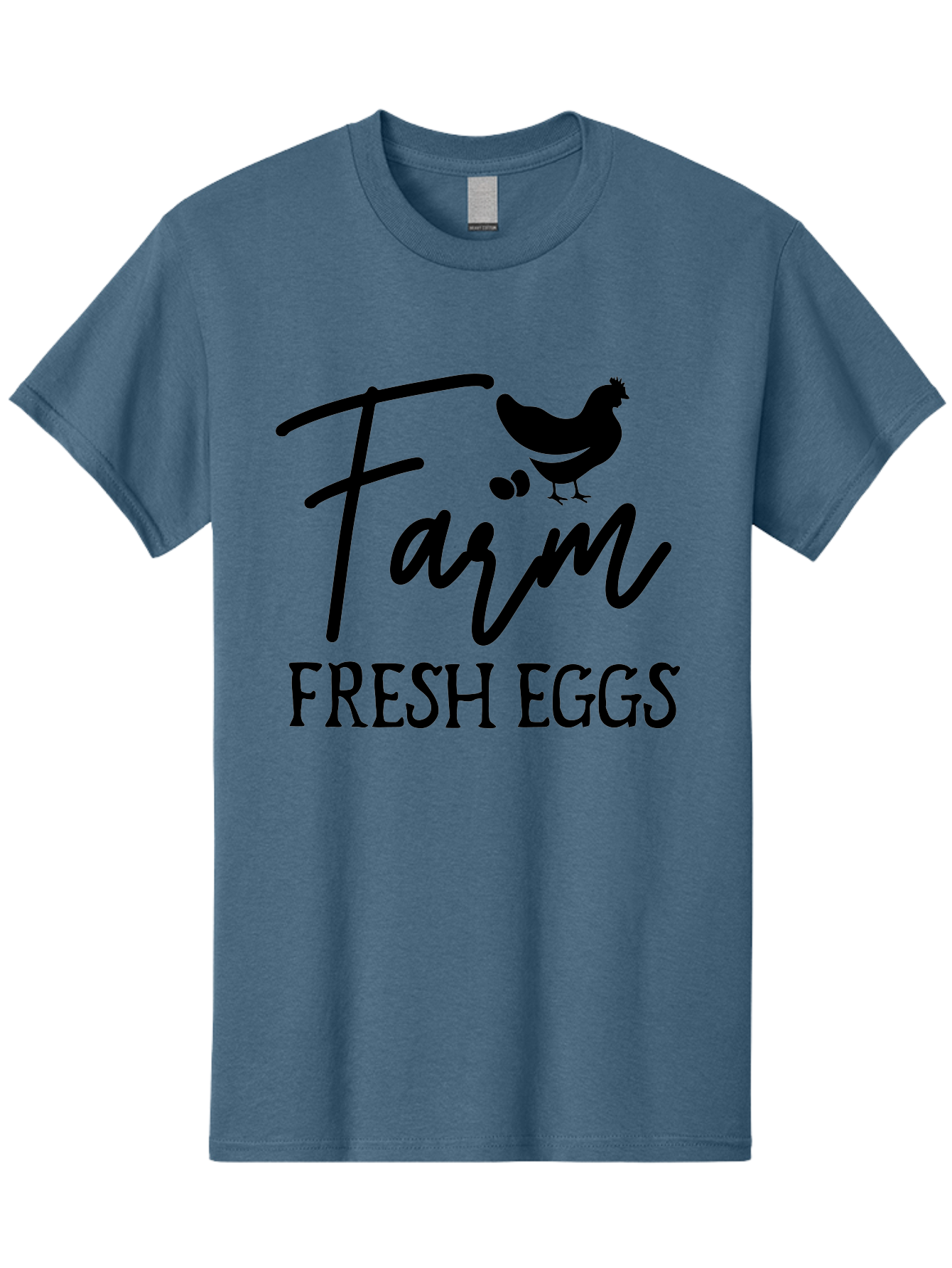 Farm-Fresh-Eggs Men'S Graphic Tee, 100% Cotton, Comfortable Casual Summer Wear, Machine Washable, Farm Fresh Eggs, Eggs, Farm, Fresh Produce, Farm Eggs, Farm Fresh Aab577