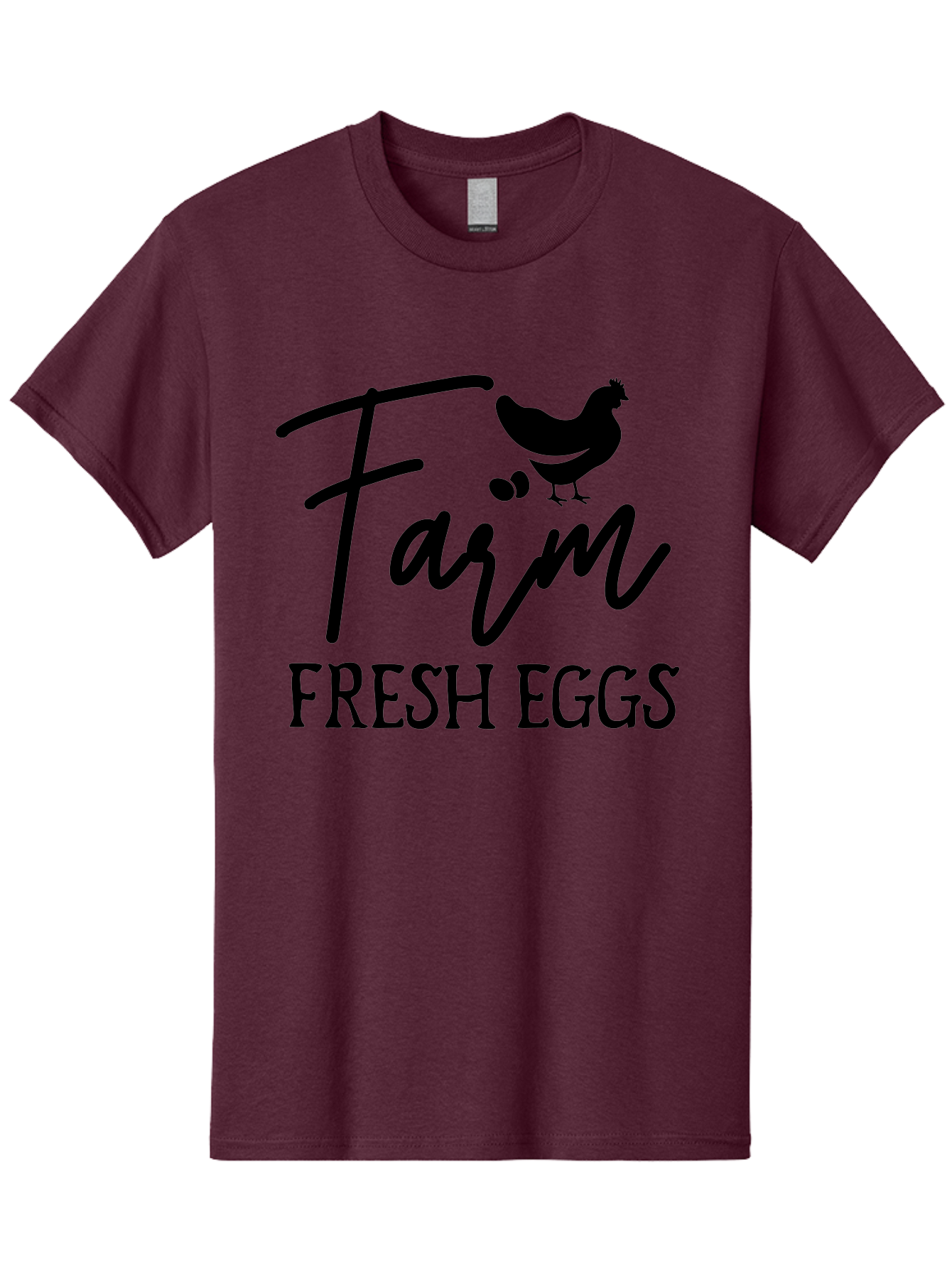 Farm-Fresh-Eggs Men'S Graphic Tee, 100% Cotton, Comfortable Casual Summer Wear, Machine Washable, Farm Fresh Eggs, Eggs, Farm, Fresh Produce, Farm Eggs, Farm Fresh Aab577