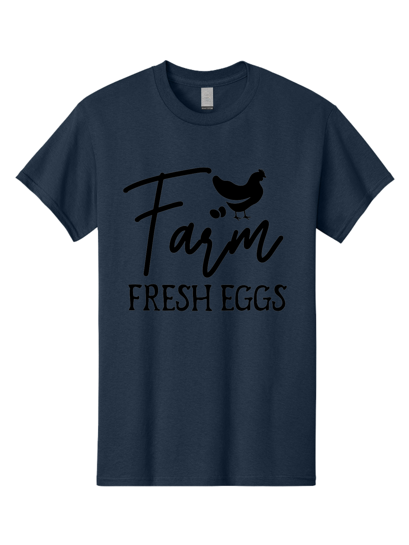 Farm-Fresh-Eggs Men'S Graphic Tee, 100% Cotton, Comfortable Casual Summer Wear, Machine Washable, Farm Fresh Eggs, Eggs, Farm, Fresh Produce, Farm Eggs, Farm Fresh Aab577