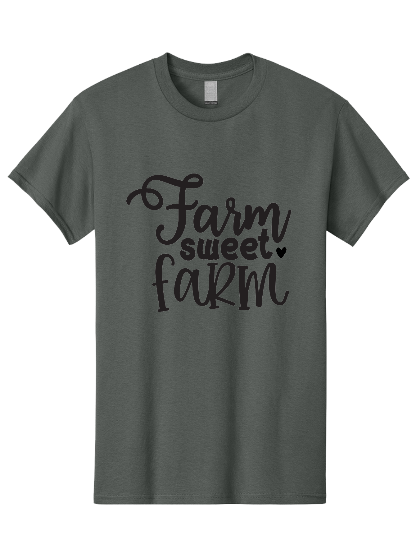Farm-Sweet-Farm Men'S Graphic Tee, 100% Cotton, Comfortable Casual Summer Wear, Machine Washable, Rural Charm, Countryside Living, Farmhouse Style, Homespun Decor, Country Vibes, Rustic Elegance, Farm Sweet Farm Aab579