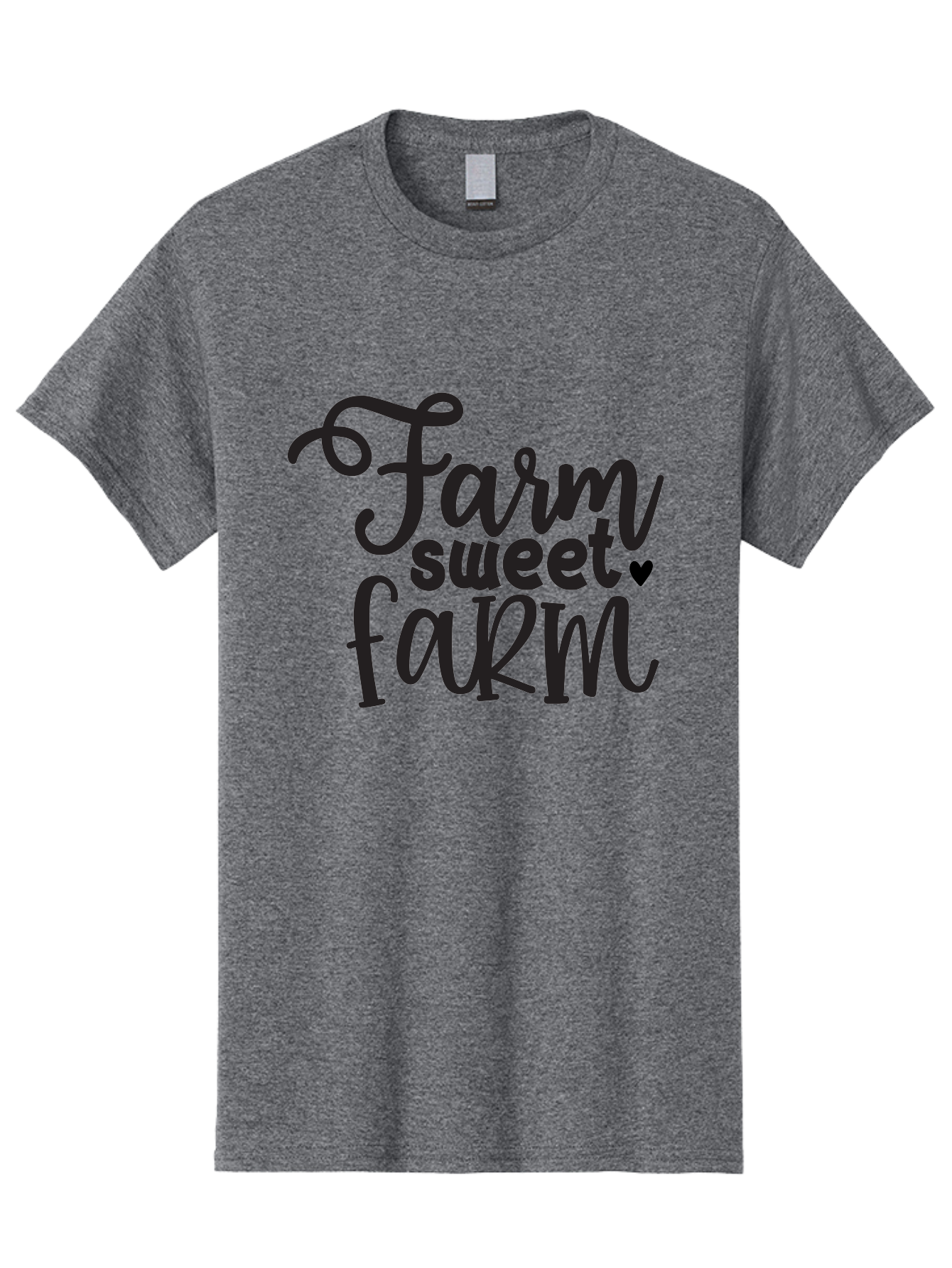 Farm-Sweet-Farm Men'S Graphic Tee, 100% Cotton, Comfortable Casual Summer Wear, Machine Washable, Rural Charm, Countryside Living, Farmhouse Style, Homespun Decor, Country Vibes, Rustic Elegance, Farm Sweet Farm Aab579