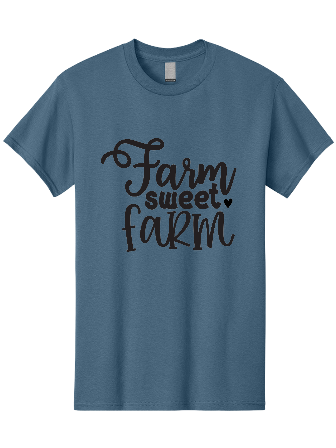 Farm-Sweet-Farm Men'S Graphic Tee, 100% Cotton, Comfortable Casual Summer Wear, Machine Washable, Rural Charm, Countryside Living, Farmhouse Style, Homespun Decor, Country Vibes, Rustic Elegance, Farm Sweet Farm Aab579
