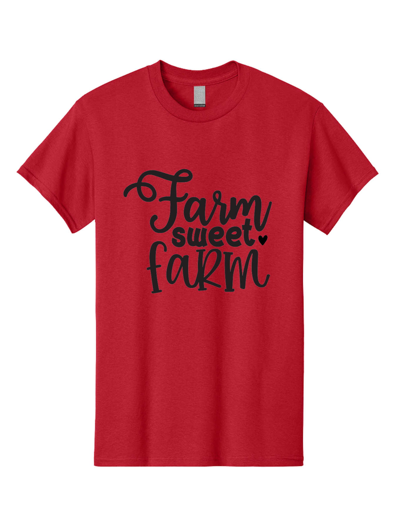 Farm-Sweet-Farm Men'S Graphic Tee, 100% Cotton, Comfortable Casual Summer Wear, Machine Washable, Rural Charm, Countryside Living, Farmhouse Style, Homespun Decor, Country Vibes, Rustic Elegance, Farm Sweet Farm Aab579