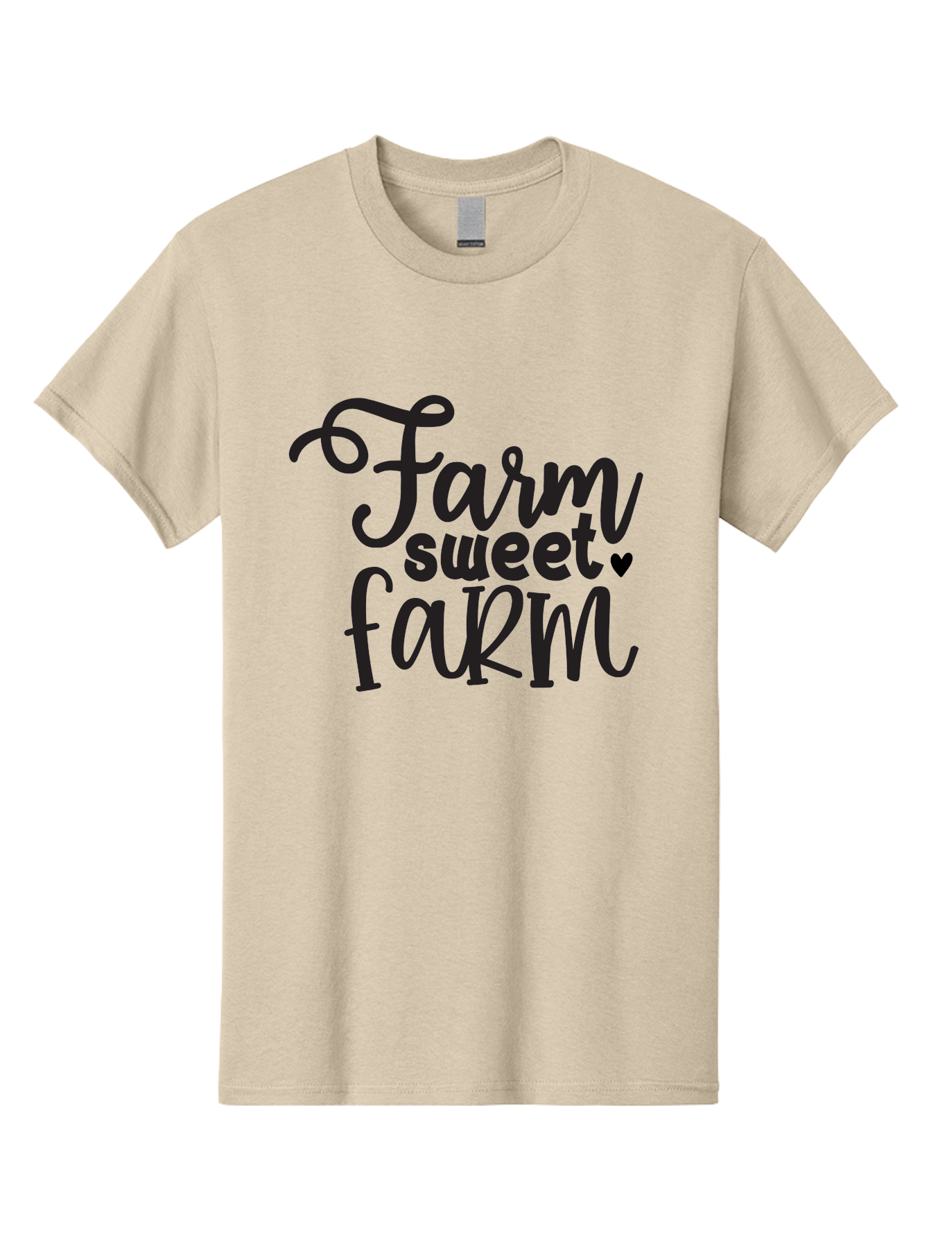 Farm-Sweet-Farm Men'S Graphic Tee, 100% Cotton, Comfortable Casual Summer Wear, Machine Washable, Rural Charm, Countryside Living, Farmhouse Style, Homespun Decor, Country Vibes, Rustic Elegance, Farm Sweet Farm Aab579