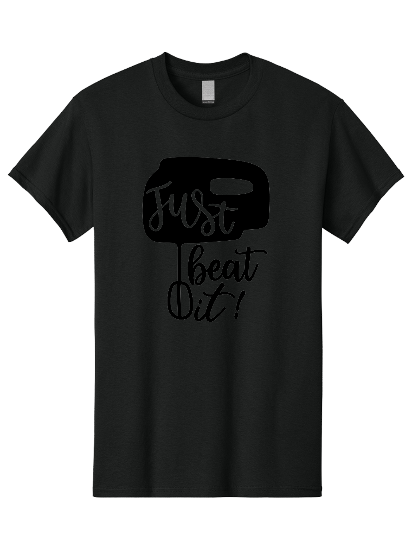 Just-Beat-It Men'S Graphic Tee, 100% Cotton, Comfortable Casual Summer Wear, Machine Washable, Boxing, Motivational Quote, Fitness Inspiration, Workout Encouragement, Just Beat It!, Boxing Graphics, Motivational Boxing Aab582