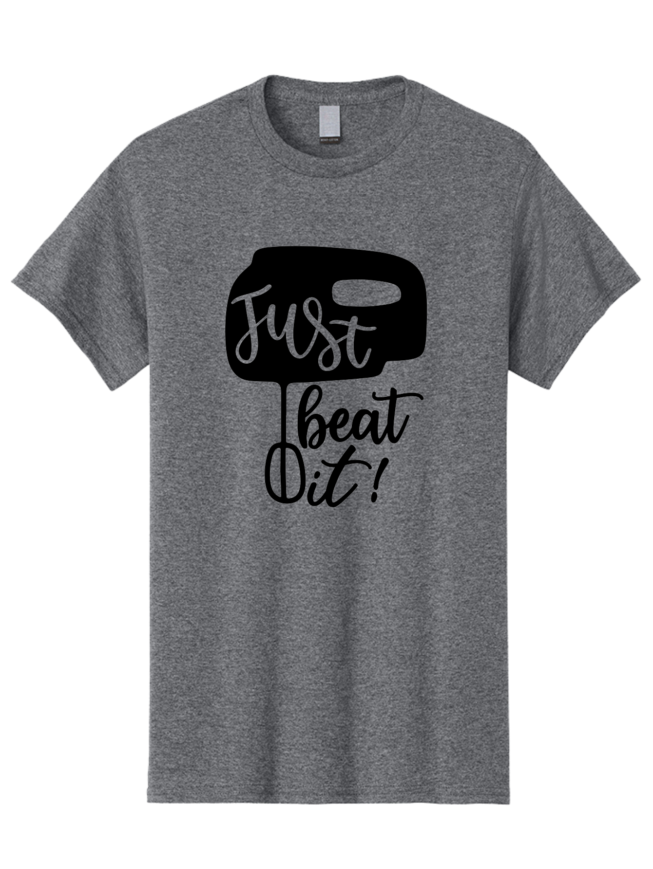 Just-Beat-It Men'S Graphic Tee, 100% Cotton, Comfortable Casual Summer Wear, Machine Washable, Boxing, Motivational Quote, Fitness Inspiration, Workout Encouragement, Just Beat It!, Boxing Graphics, Motivational Boxing Aab582
