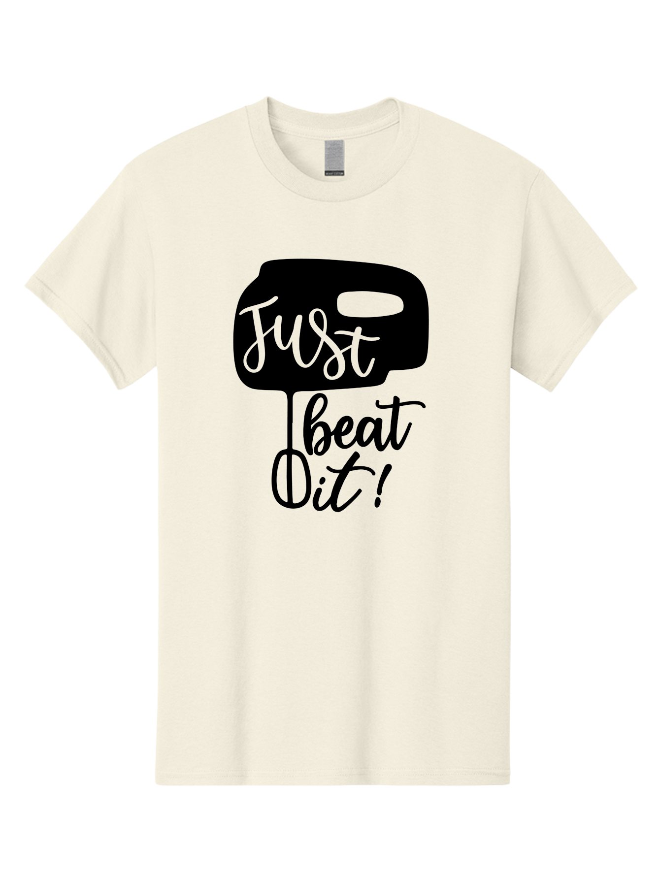 Just-Beat-It Men'S Graphic Tee, 100% Cotton, Comfortable Casual Summer Wear, Machine Washable, Boxing, Motivational Quote, Fitness Inspiration, Workout Encouragement, Just Beat It!, Boxing Graphics, Motivational Boxing Aab582