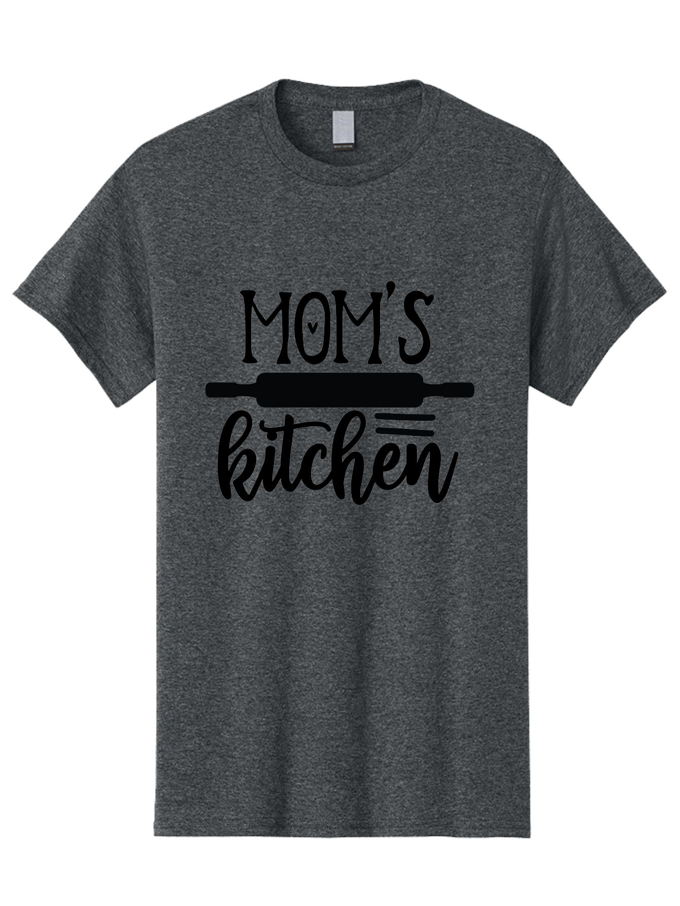 Mom-S-Kitchen Men'S Graphic Tee, 100% Cotton, Comfortable Casual Summer Wear, Machine Washable, Mom'S Kitchen, Mother'S Day Gift, Kitchen Decor, Baking, Cooking, Rolling Pin, Mother'S Kitchen, Homemade, Family Recipe, Kitchen Love, Aab586