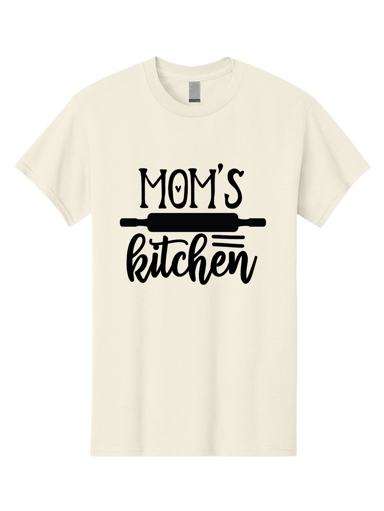 Mom-S-Kitchen Men'S Graphic Tee, 100% Cotton, Comfortable Casual Summer Wear, Machine Washable, Mom'S Kitchen, Mother'S Day Gift, Kitchen Decor, Baking, Cooking, Rolling Pin, Mother'S Kitchen, Homemade, Family Recipe, Kitchen Love, Aab586