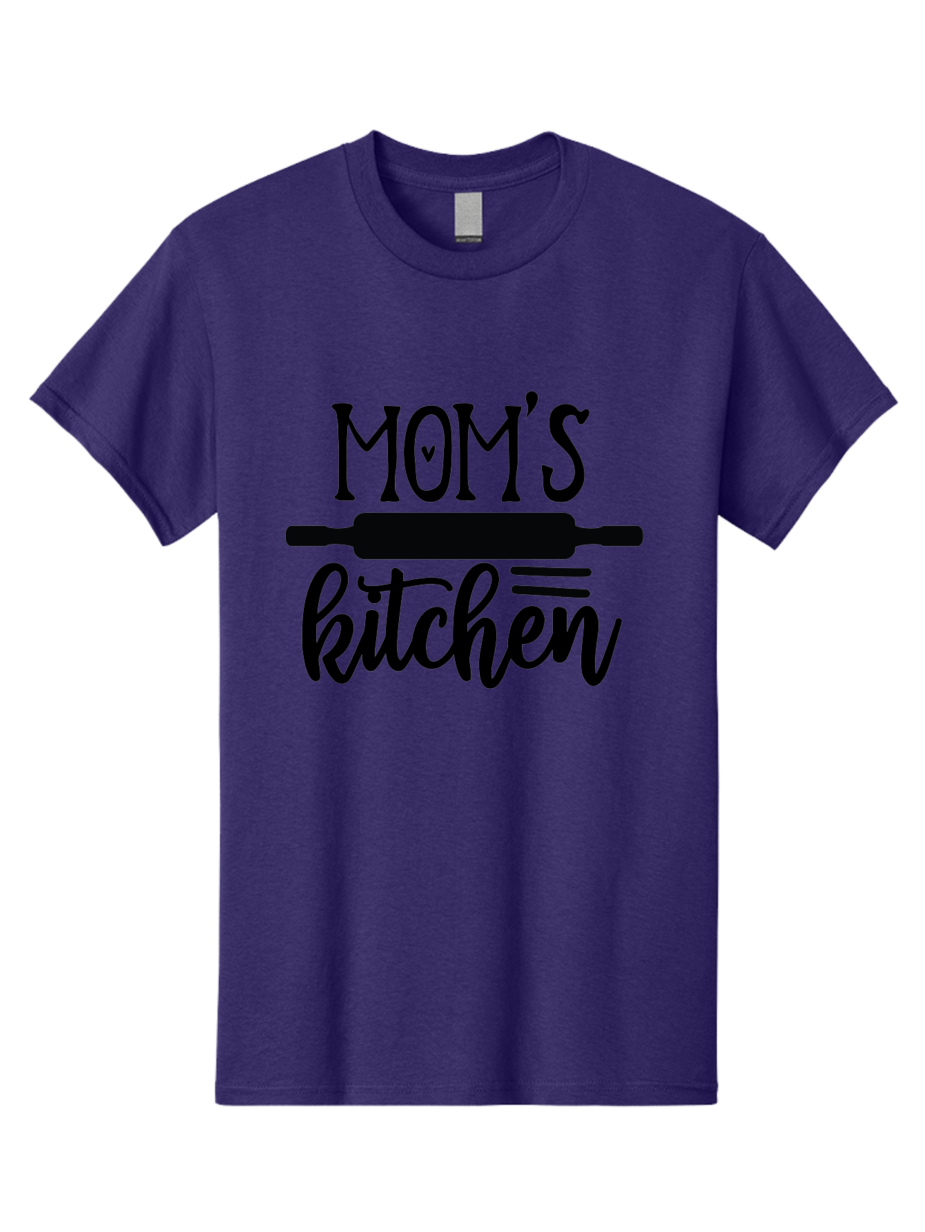Mom-S-Kitchen Men'S Graphic Tee, 100% Cotton, Comfortable Casual Summer Wear, Machine Washable, Mom'S Kitchen, Mother'S Day Gift, Kitchen Decor, Baking, Cooking, Rolling Pin, Mother'S Kitchen, Homemade, Family Recipe, Kitchen Love, Aab586