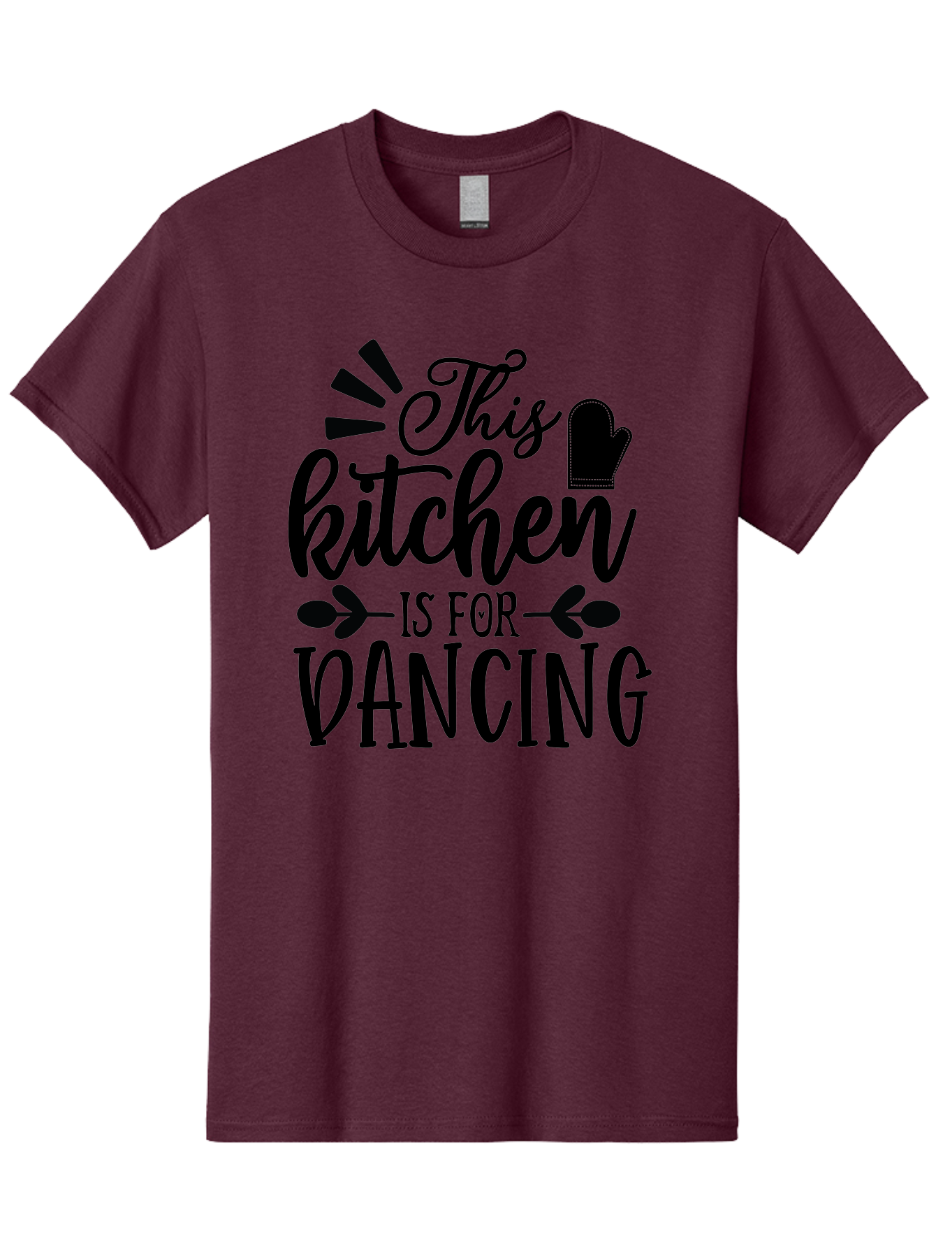 This-Kitchen-Is-For-Dancing Men'S Graphic Tee, 100% Cotton, Comfortable Casual Summer Wear, Machine Washable, Kitchen Dancing, Kitchen Decor, Dance Quotes, Kitchen Inspiration, Cooking Quotes, Dance Love, Kitchen Passion, Cooking Inspiration Aab592