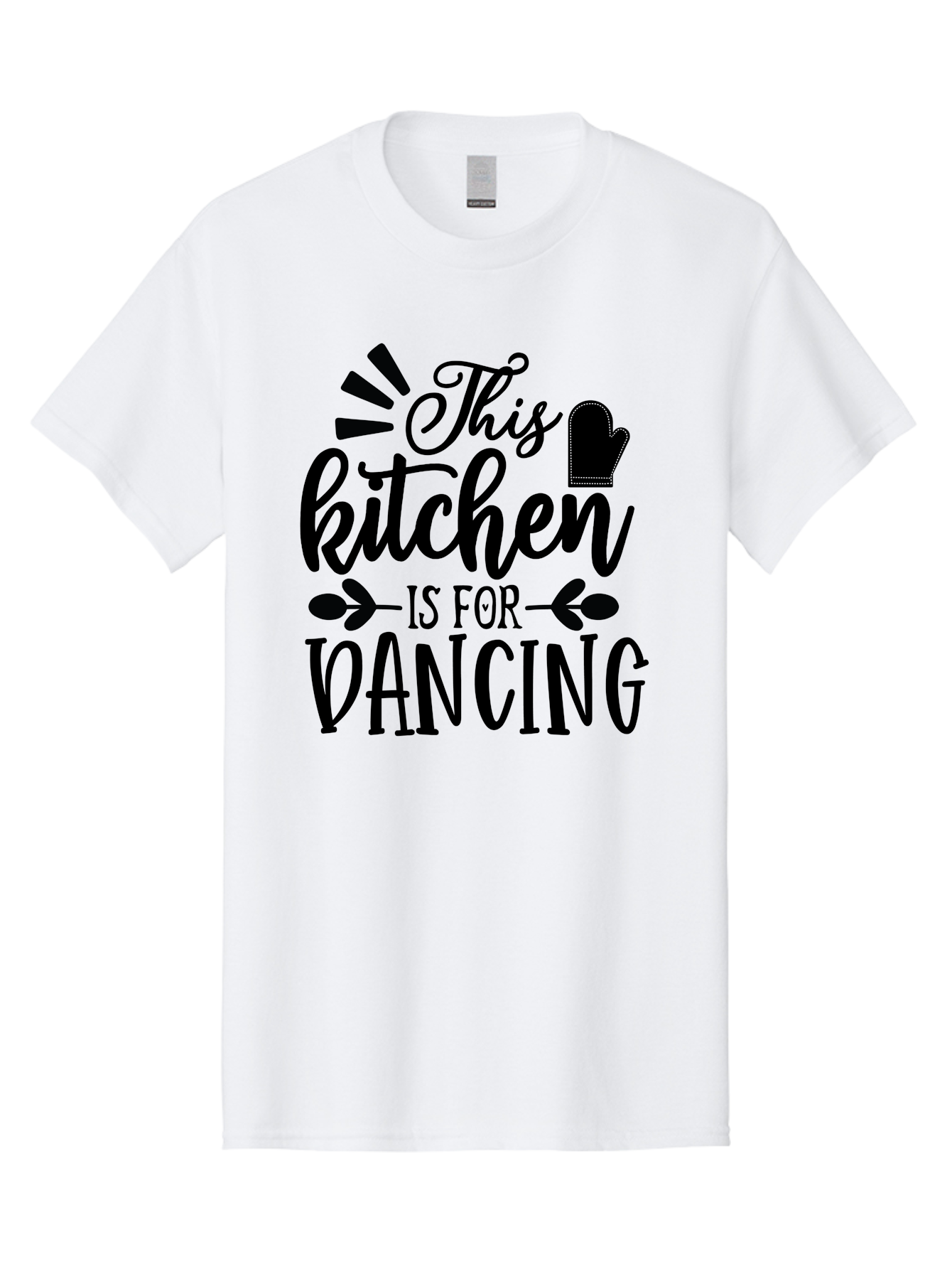 This-Kitchen-Is-For-Dancing Men'S Graphic Tee, 100% Cotton, Comfortable Casual Summer Wear, Machine Washable, Kitchen Dancing, Kitchen Decor, Dance Quotes, Kitchen Inspiration, Cooking Quotes, Dance Love, Kitchen Passion, Cooking Inspiration Aab592