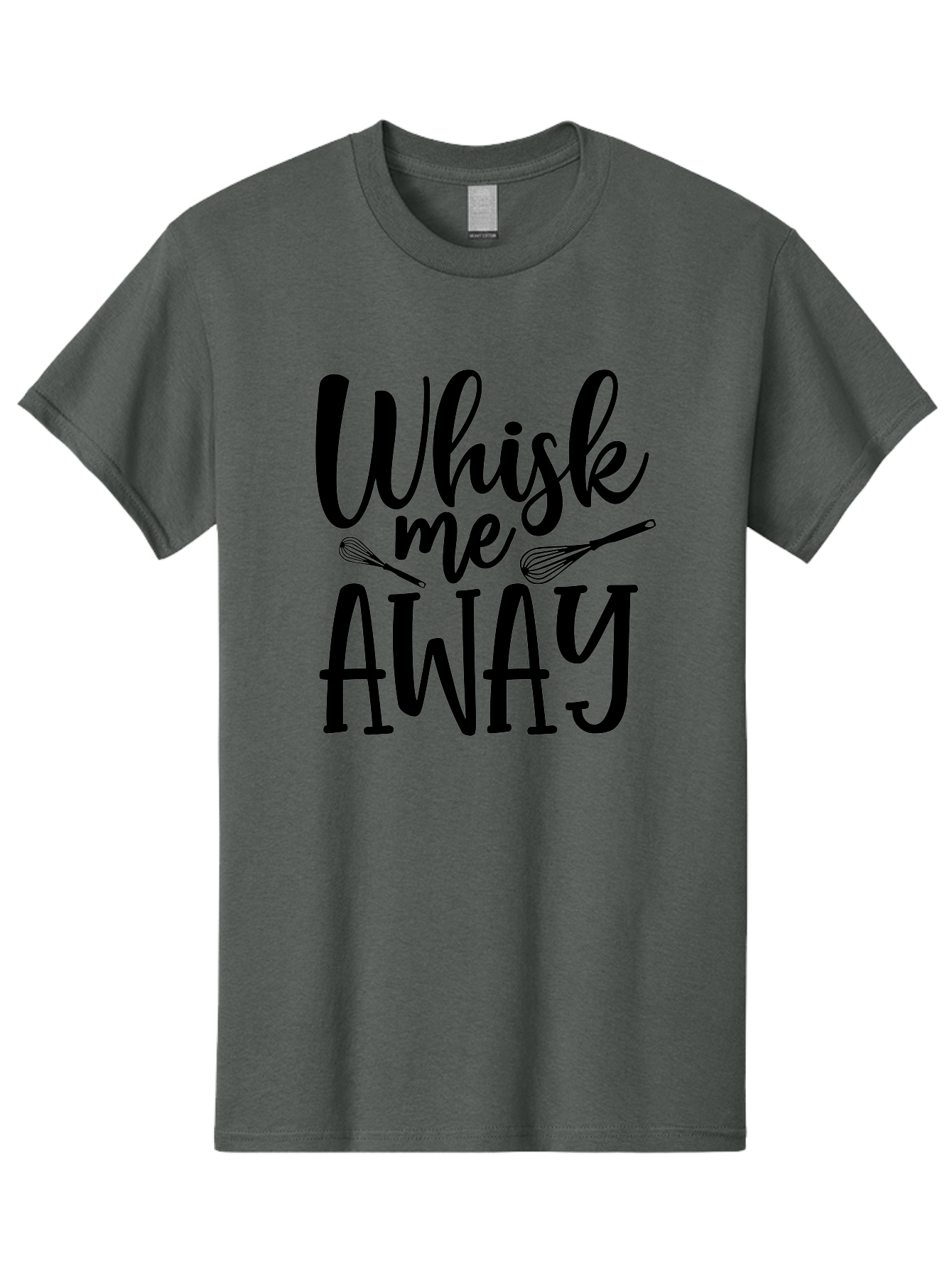 Whisk-Me-Away Men'S Graphic Tee, 100% Cotton, Comfortable Casual Summer Wear, Machine Washable, Baking Inspiration, Cooking Quotes, Kitchen Utensils, Whisk Illustrations, Fun Phrases, Clever Sayings, Culinary Humor, Creative Typography Aab595