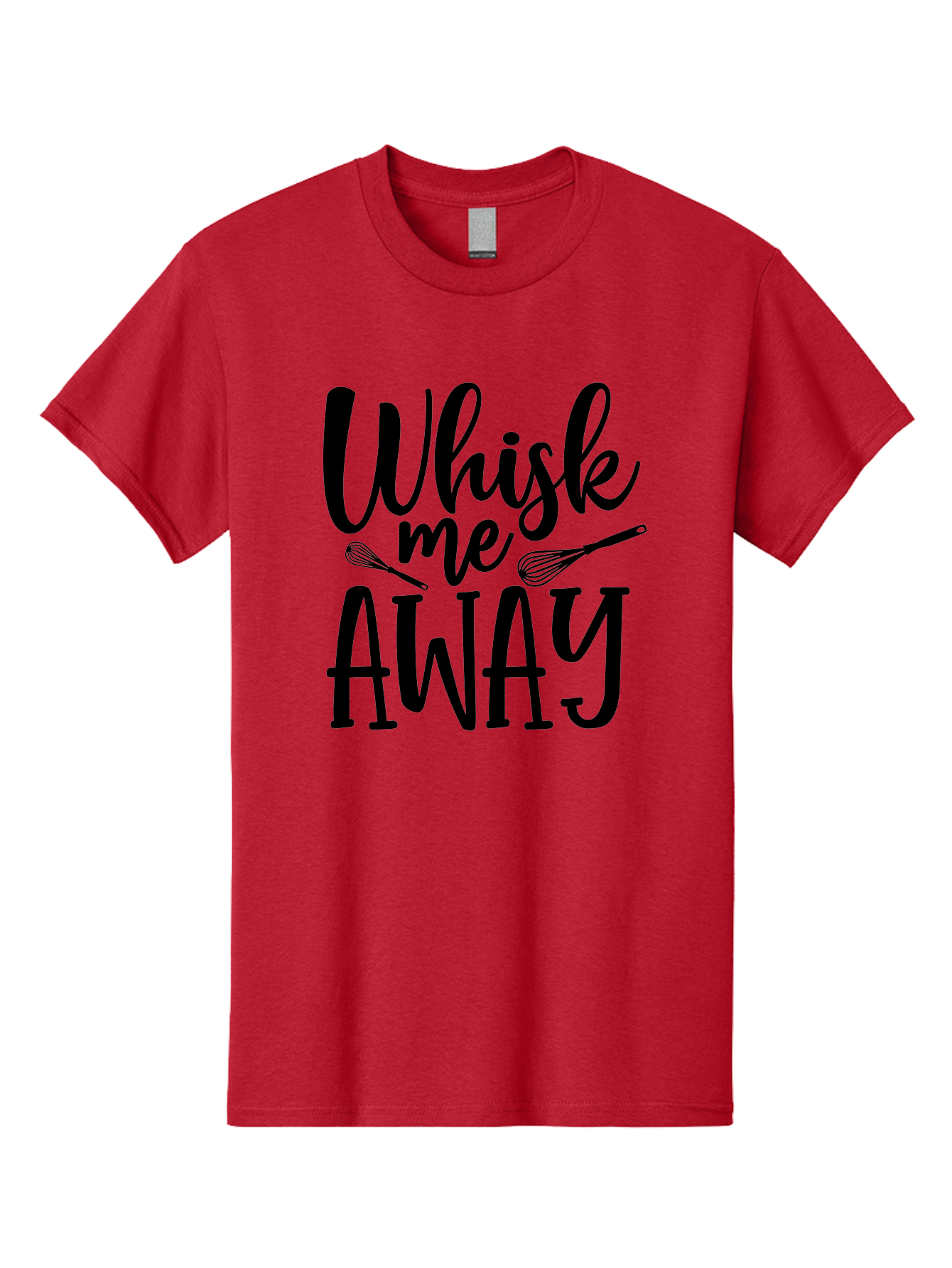Whisk-Me-Away Men'S Graphic Tee, 100% Cotton, Comfortable Casual Summer Wear, Machine Washable, Baking Inspiration, Cooking Quotes, Kitchen Utensils, Whisk Illustrations, Fun Phrases, Clever Sayings, Culinary Humor, Creative Typography Aab595
