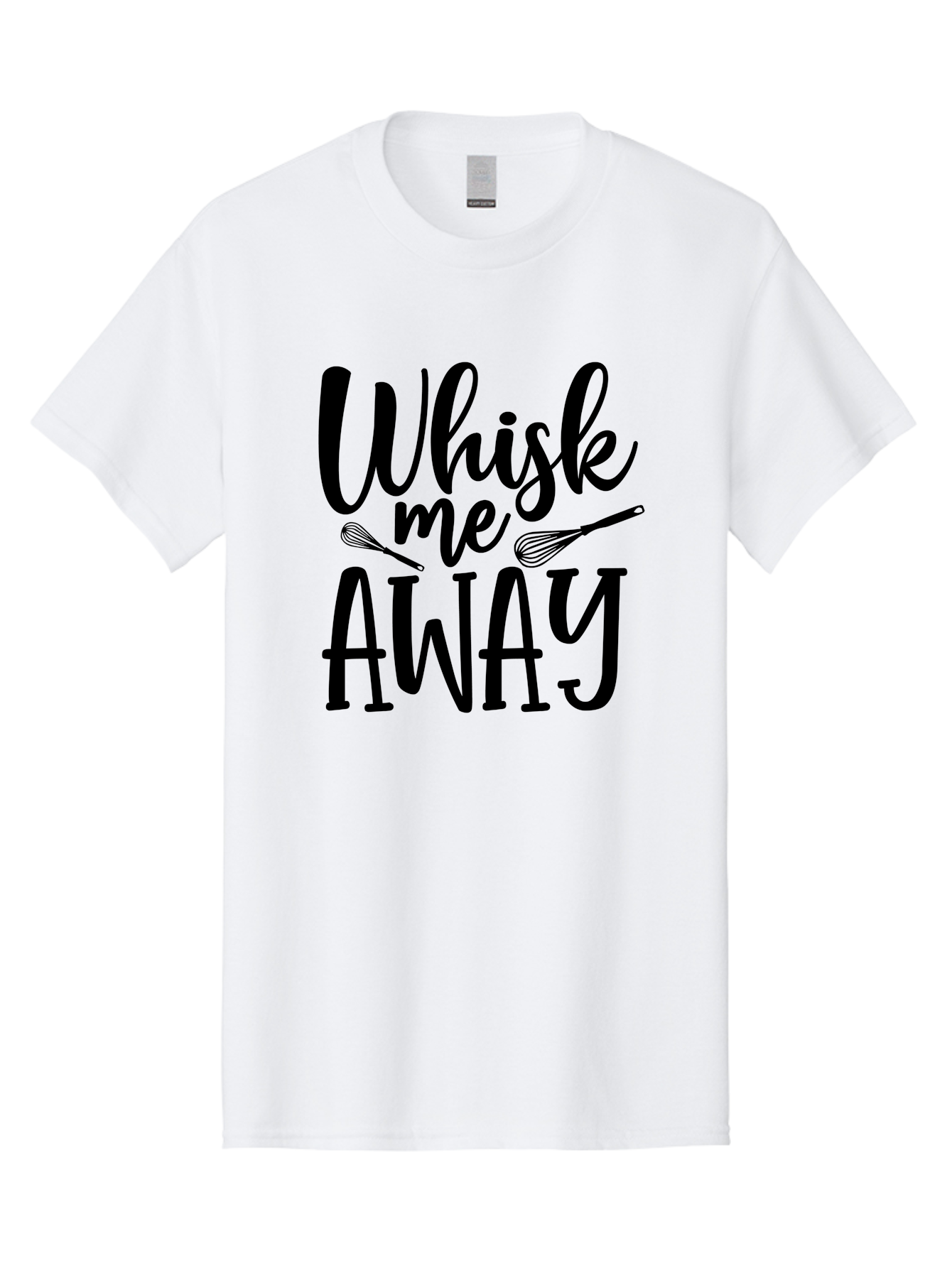 Whisk-Me-Away Men'S Graphic Tee, 100% Cotton, Comfortable Casual Summer Wear, Machine Washable, Baking Inspiration, Cooking Quotes, Kitchen Utensils, Whisk Illustrations, Fun Phrases, Clever Sayings, Culinary Humor, Creative Typography Aab595