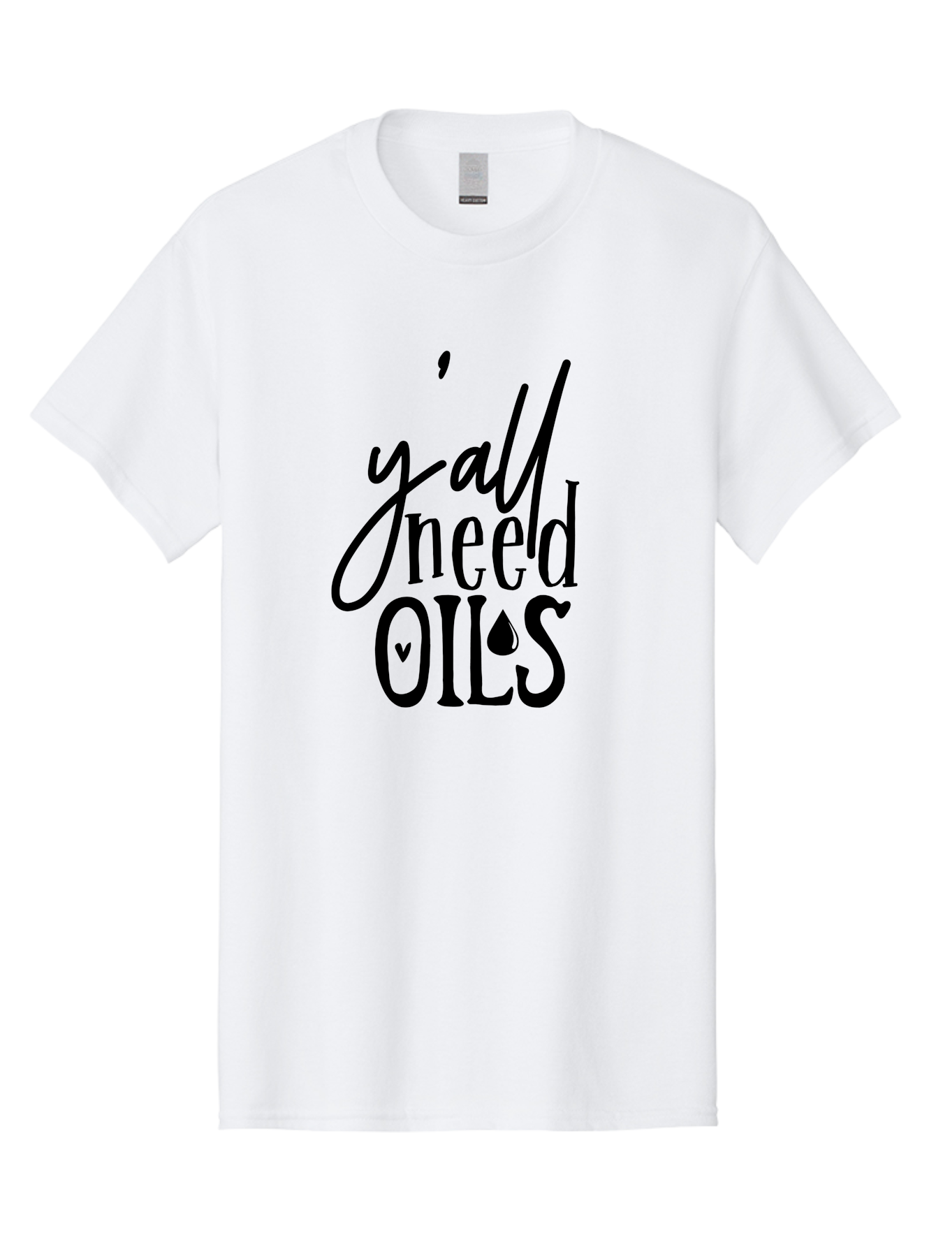 Y-All-Need-Oils Men'S Graphic Tee, 100% Cotton, Comfortable Casual Summer Wear, Machine Washable, Essential Oils, Wellness, Self Care, Aromatherapy, Natural Remedies, Healthy Living, Y'All Need Oils Aab598